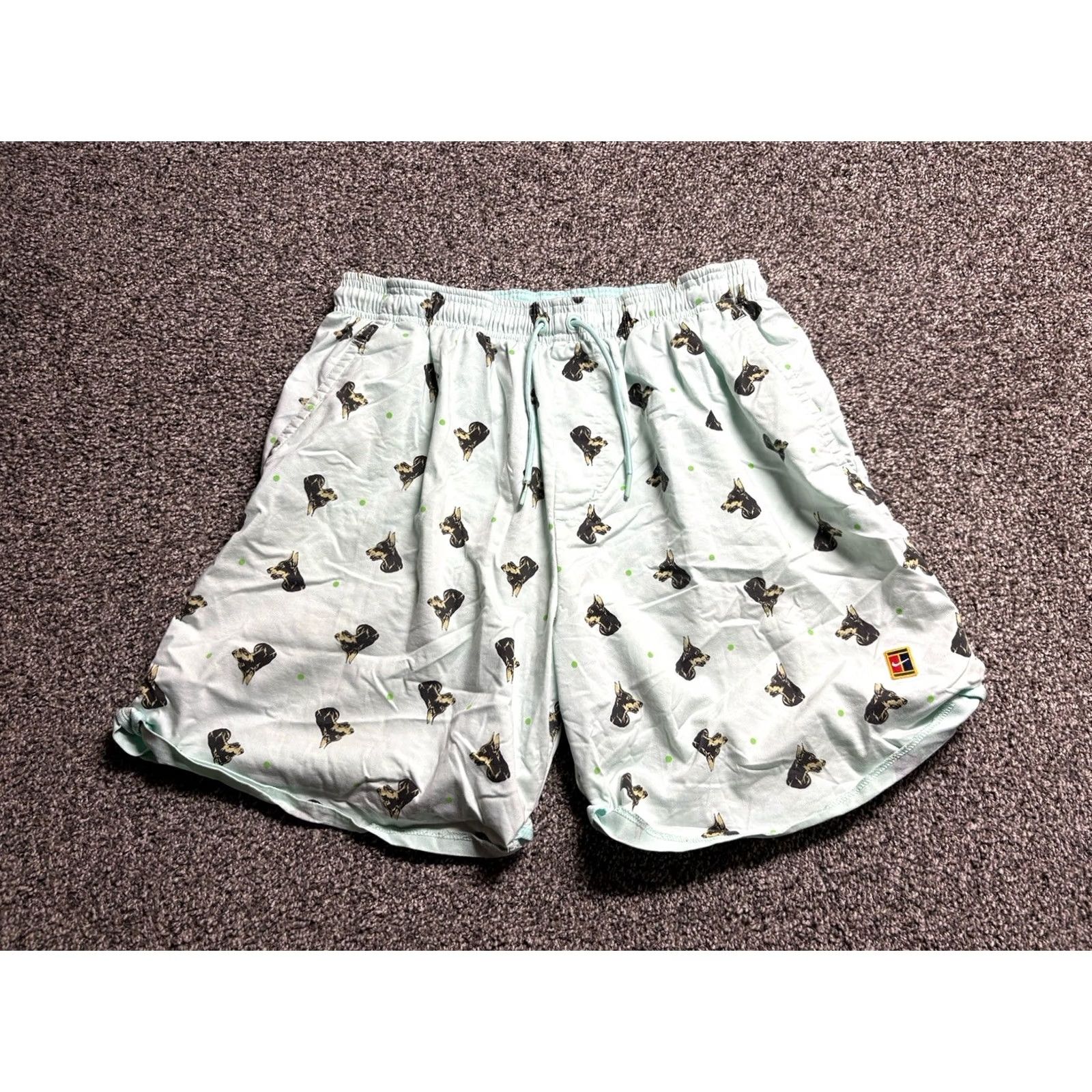 Nike Nike Court Doberman Tennis Shorts Mens XL Mint Green DQ4581-379 Size US 36 / EU 52 - 2 Thumbnail