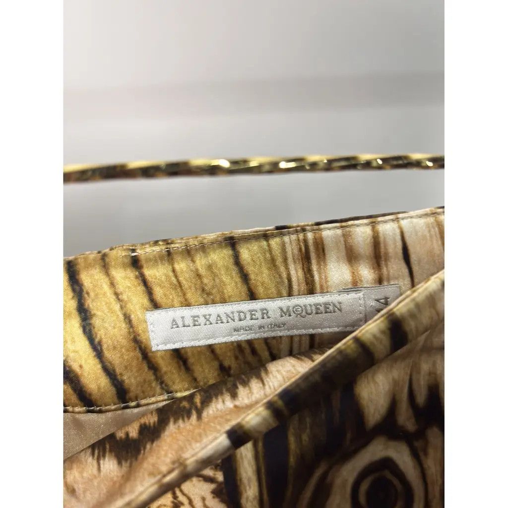 Alexander McQueen Alexander McQueen Abstract Wood Print Silk Skirt Size 30" / US 8 / IT 44 - 2 Thumbnail