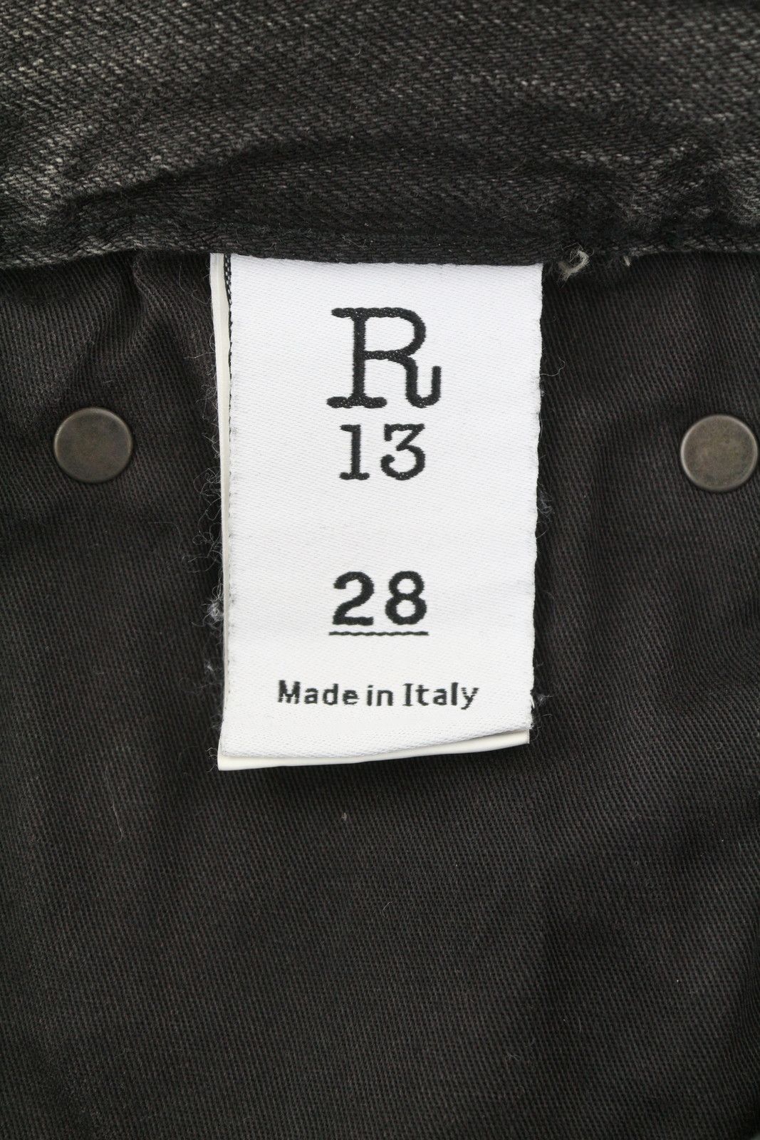 R13 DAMON PLEATED 28 Ellery Black Whiskers Faded 86673 Size 28" / US 6 / IT 42 - 7 Thumbnail