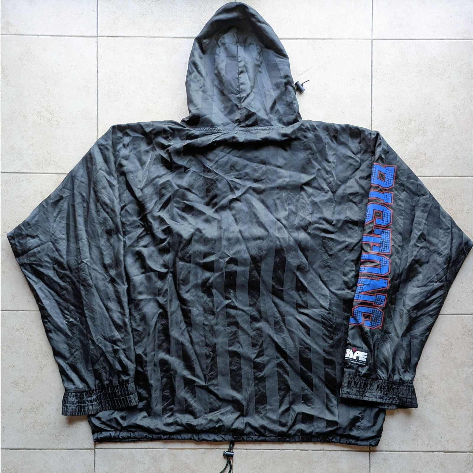 NBA × Starter Detroit Pistons 90s Two HYPE SALEM pullover XL black NBA vtg Size US XL / EU 56 / 4 - 8 Thumbnail
