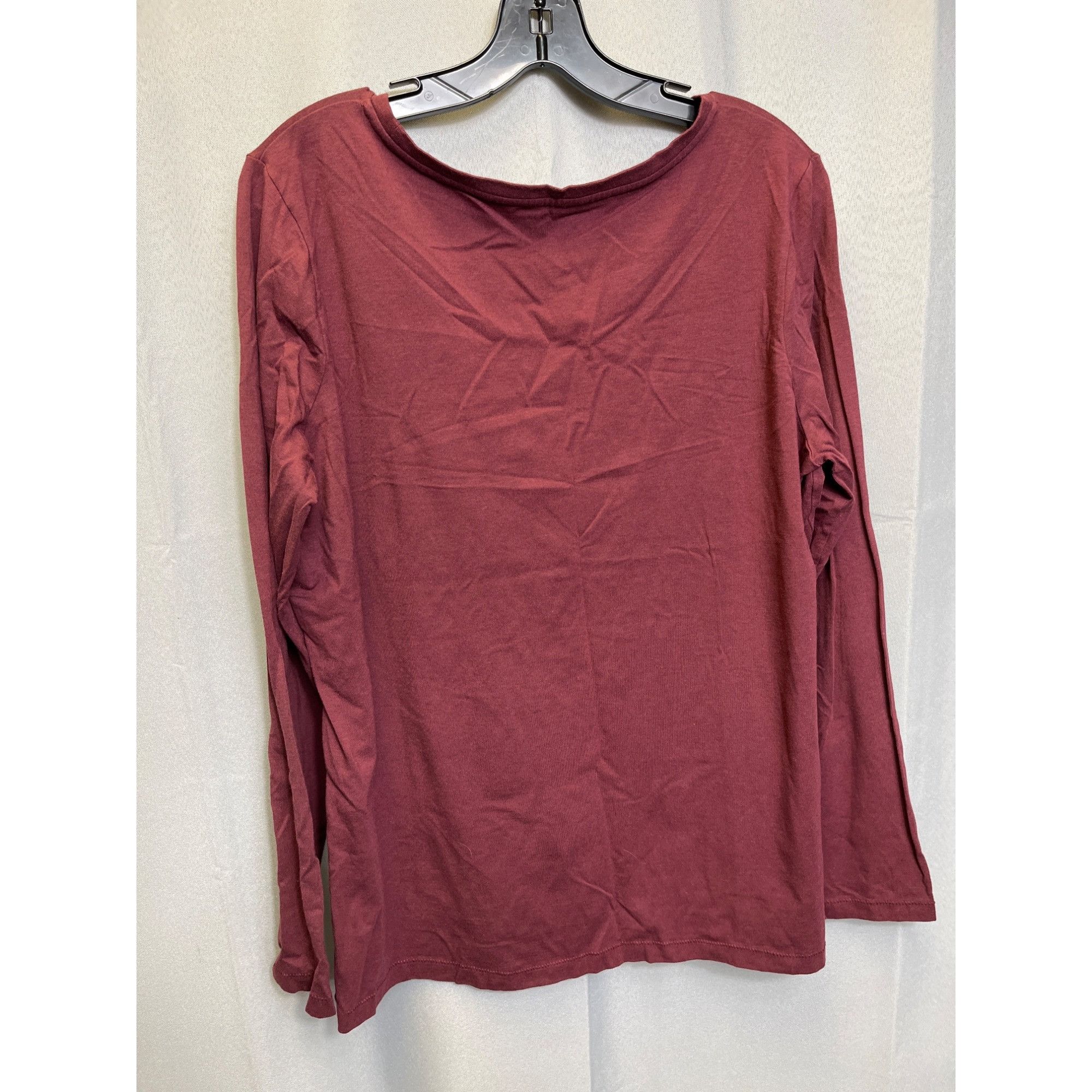 L.L. Bean L.L. Bean SKU 7687 Womens Long Sleeve T shirt Maroon Size XL Size XL / US 12-14 / IT 48-50 - 2 Thumbnail