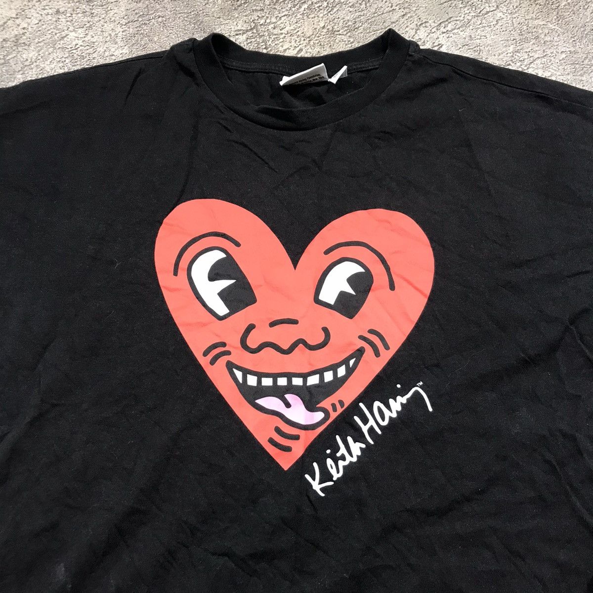 Keith Haring VINTAGE KEITH HARING SMILE HEART ART ABSTRACT STREETWEAR Size US M / EU 48-50 / 2 - 3 Thumbnail