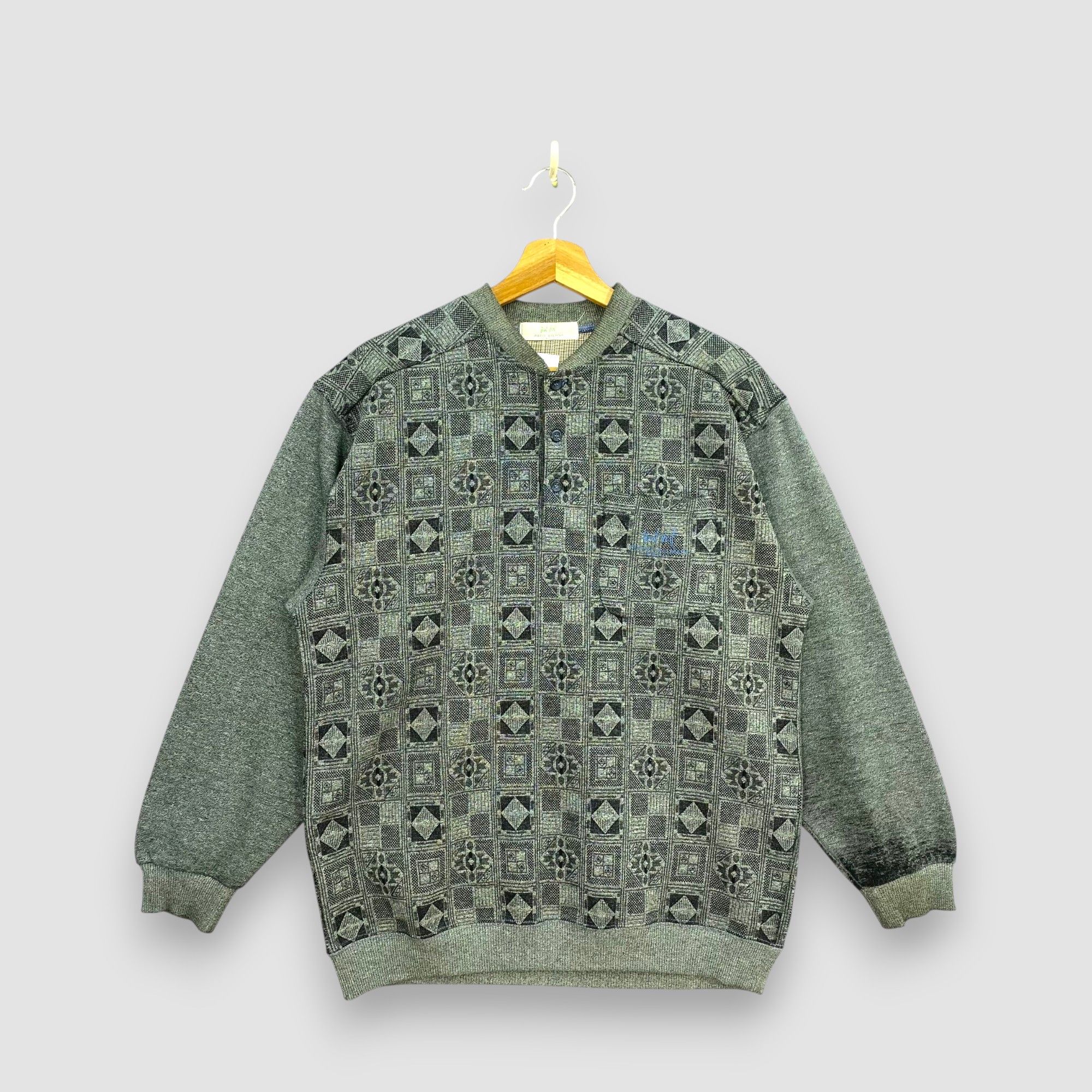 Pierre Balmain Vintage 90s Pierre Balmain Sweatshirt Geometric Sweater Size M / US 6-8 / IT 42-44 - 1 Thumbnail