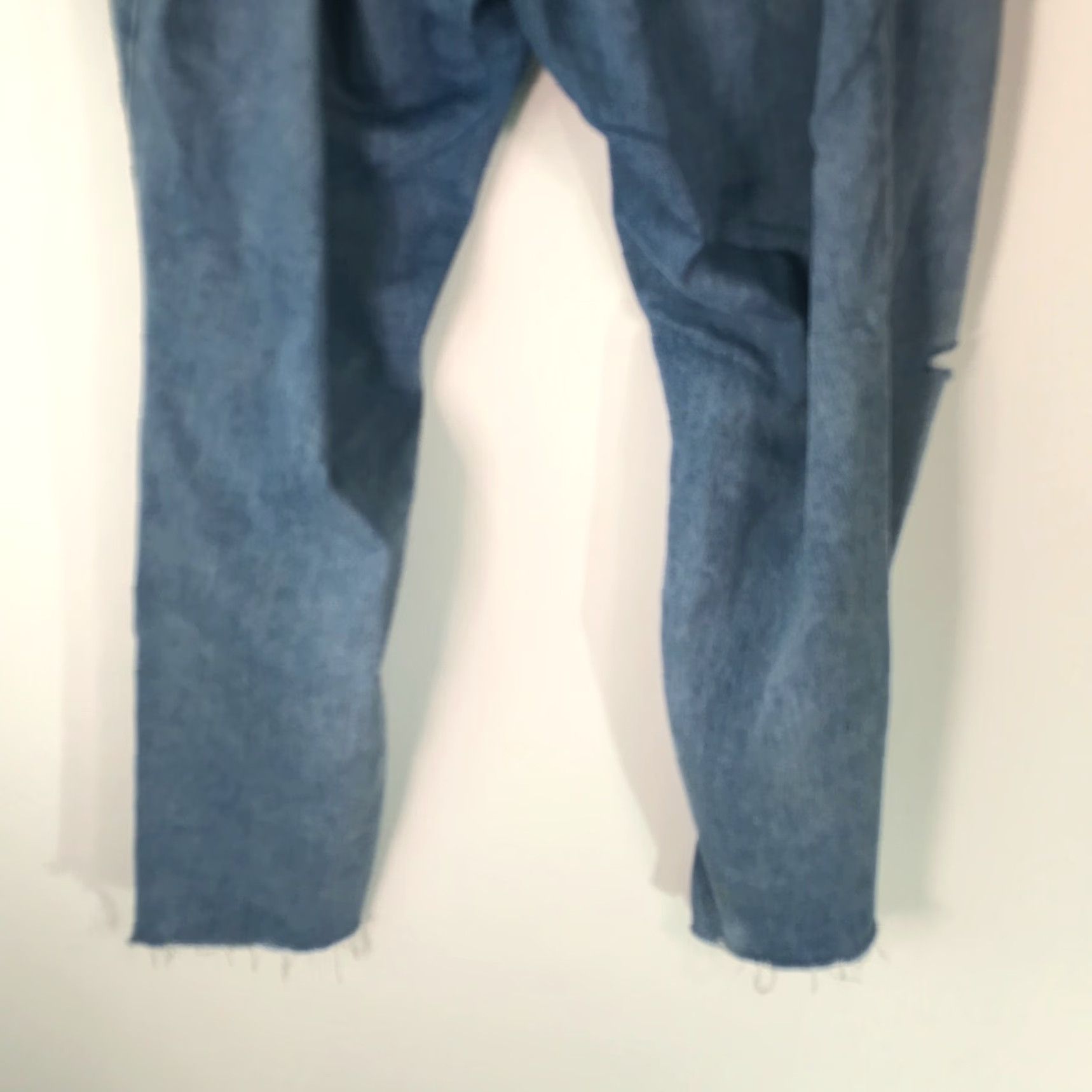 Vintage Ava And Viv Womens Power Stretch Distressed Blue Jegging Jeans 22W Denim Size 22W Size 40" / US 18 - 6 Thumbnail