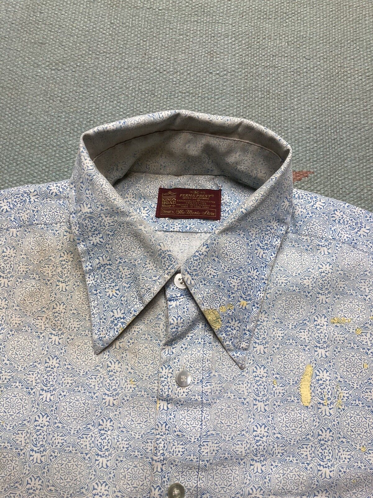 Sears × Vintage VTG 70s shirt sears kings road paint distressed mandala M Size US M / EU 48-50 / 2 - 6 Thumbnail