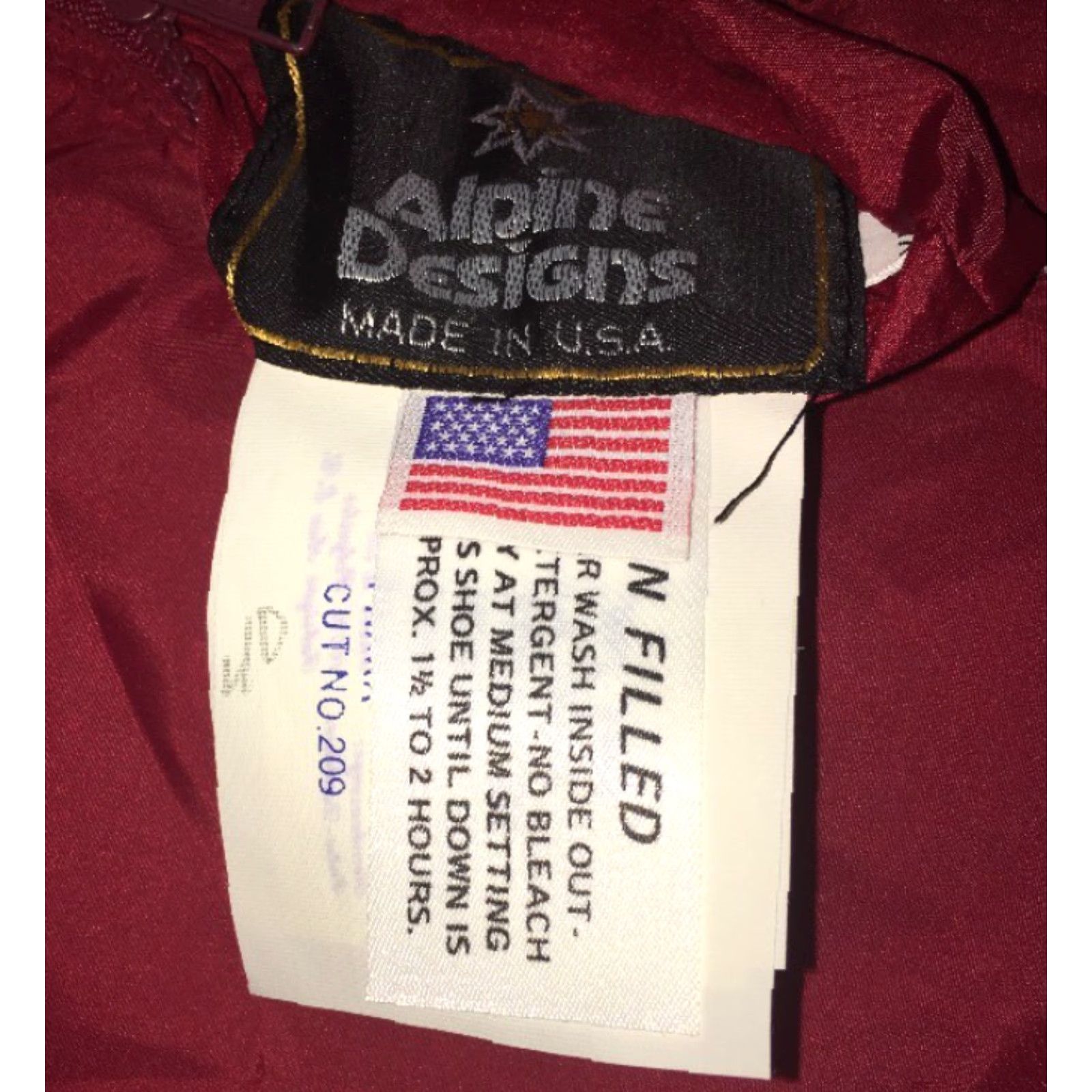 Vintage Alpine Designs Mens Jacket Size XL Red Down Fillef Reversiable Thick Size US XL / EU 56 / 4 - 6 Thumbnail