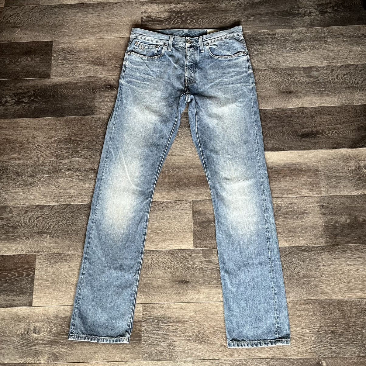 G-Star Vintage G-Star Raw 3301 Slim Straight Wash Denim Jeans 34x34 Size US 34 / EU 50 - 2 Thumbnail