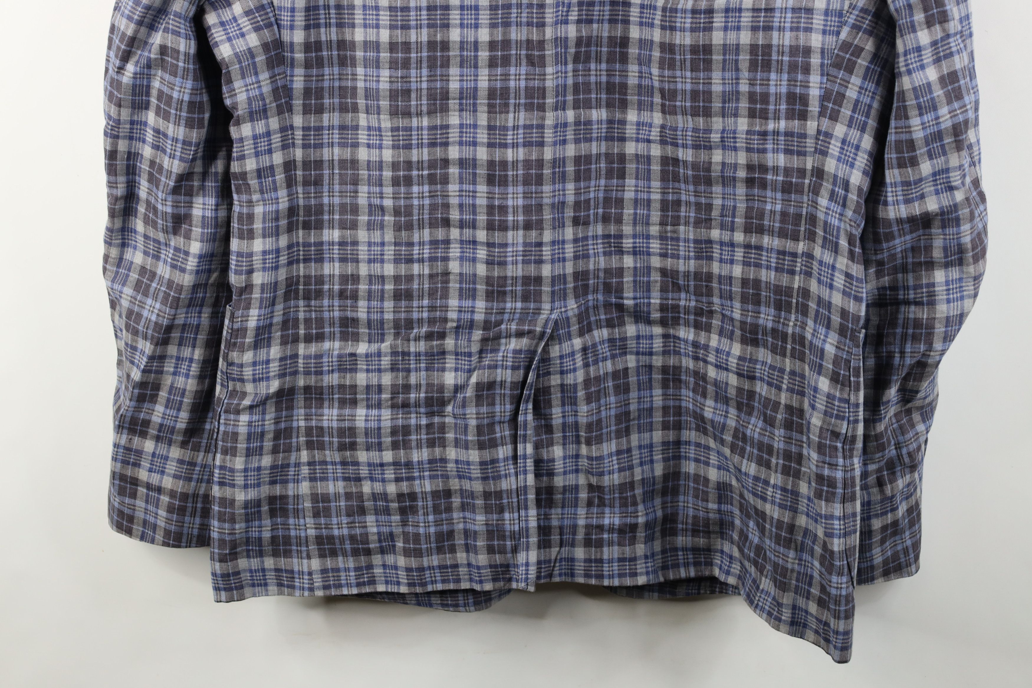 Banana Republic Banana Republic Linen 2 Button Blazer Suit Coat Jacket Plaid Size US XXL / EU 58 / 5 - 16 Thumbnail