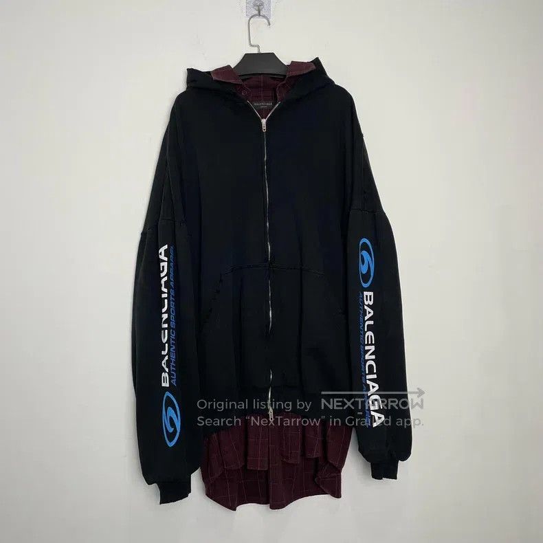 Balenciaga Balenciaga Shirt hoodie hybrid Size US L / EU 52-54 / 3 - 1 Thumbnail
