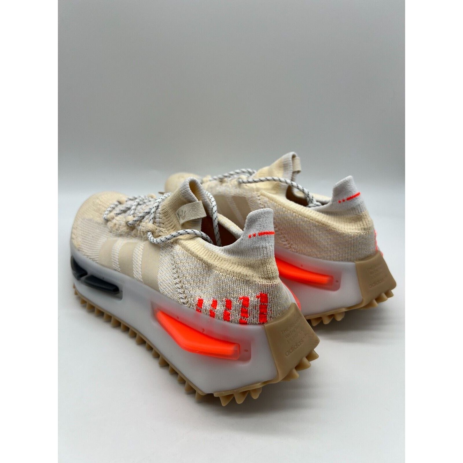 Adidas adidas NMD S1 Wonder White Solar Red IE2079 Men's Size 8 Size US 8 / EU 41 - 8 Thumbnail