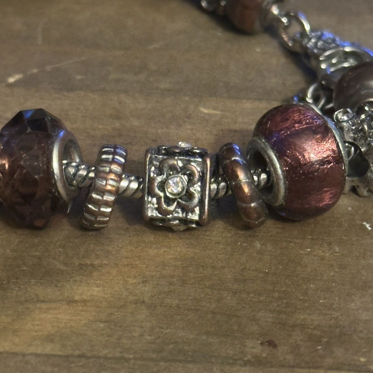 Other Silver tone sliding bead charm bracelet Size ONE SIZE - 2 Thumbnail