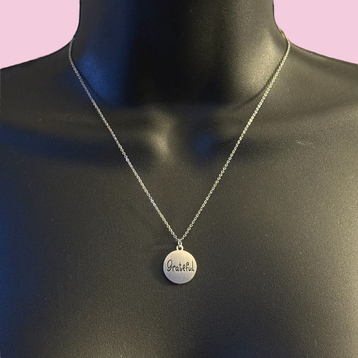 Other Make a Wish silver tone Grateful pendant necklace Size ONE SIZE - 1 Thumbnail