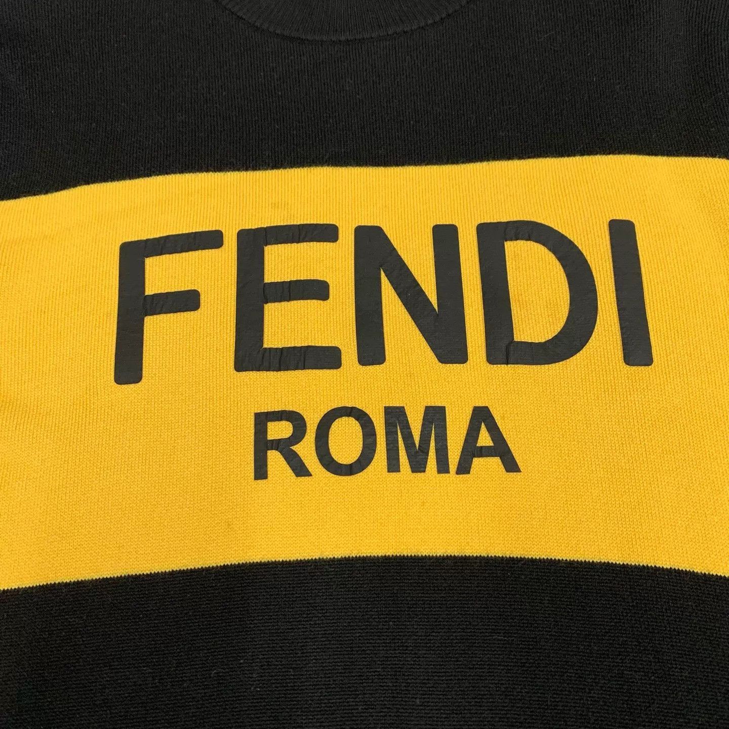 Fendi Fendi colorblocked chest large logo sweater 52 95 New Size US L / EU 52-54 / 3 - 8 Thumbnail