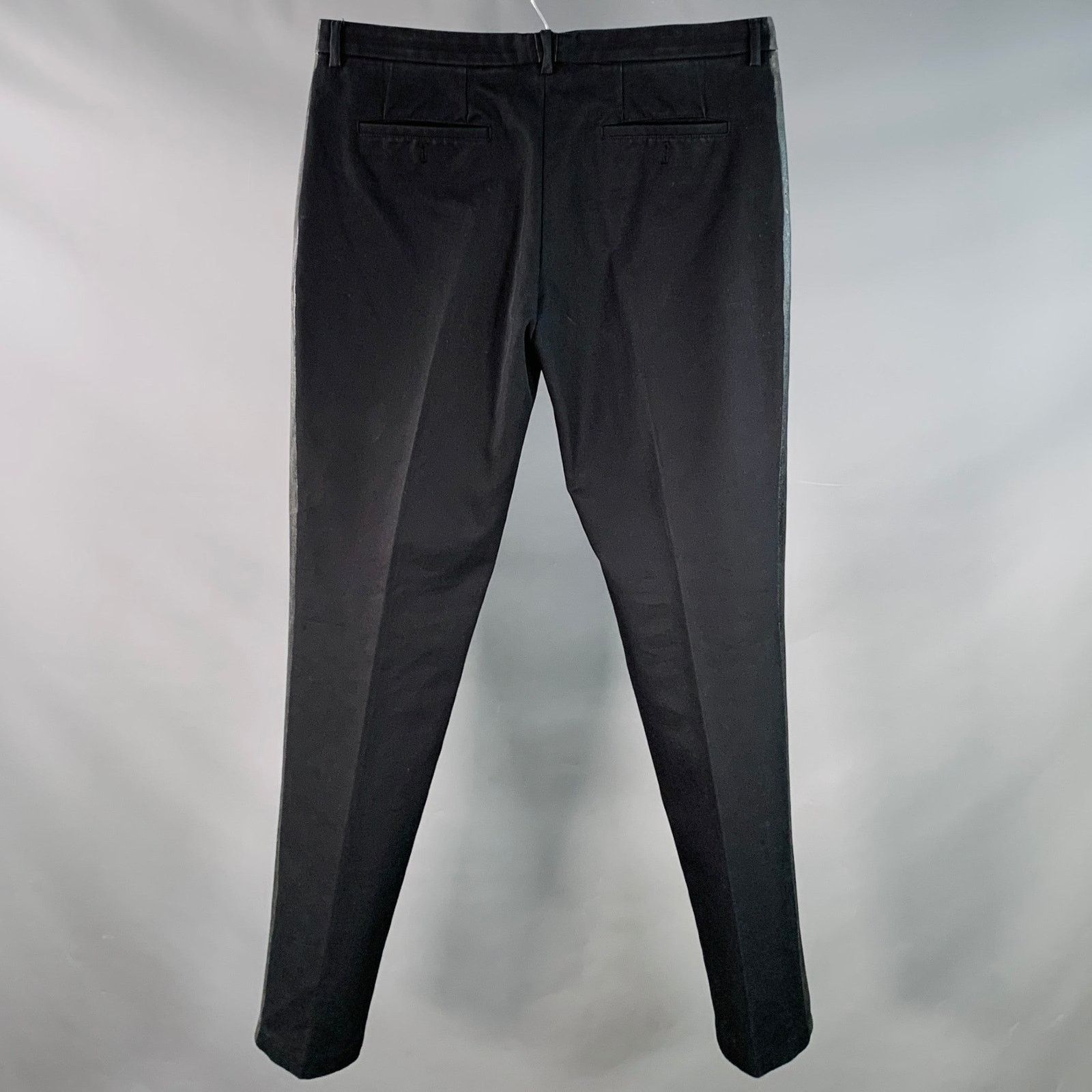 Maison Margiela MAISON MARTIN MARGIELA Black Cotton Front Button Fly Pants Size US 36 / EU 52 - 2 Thumbnail