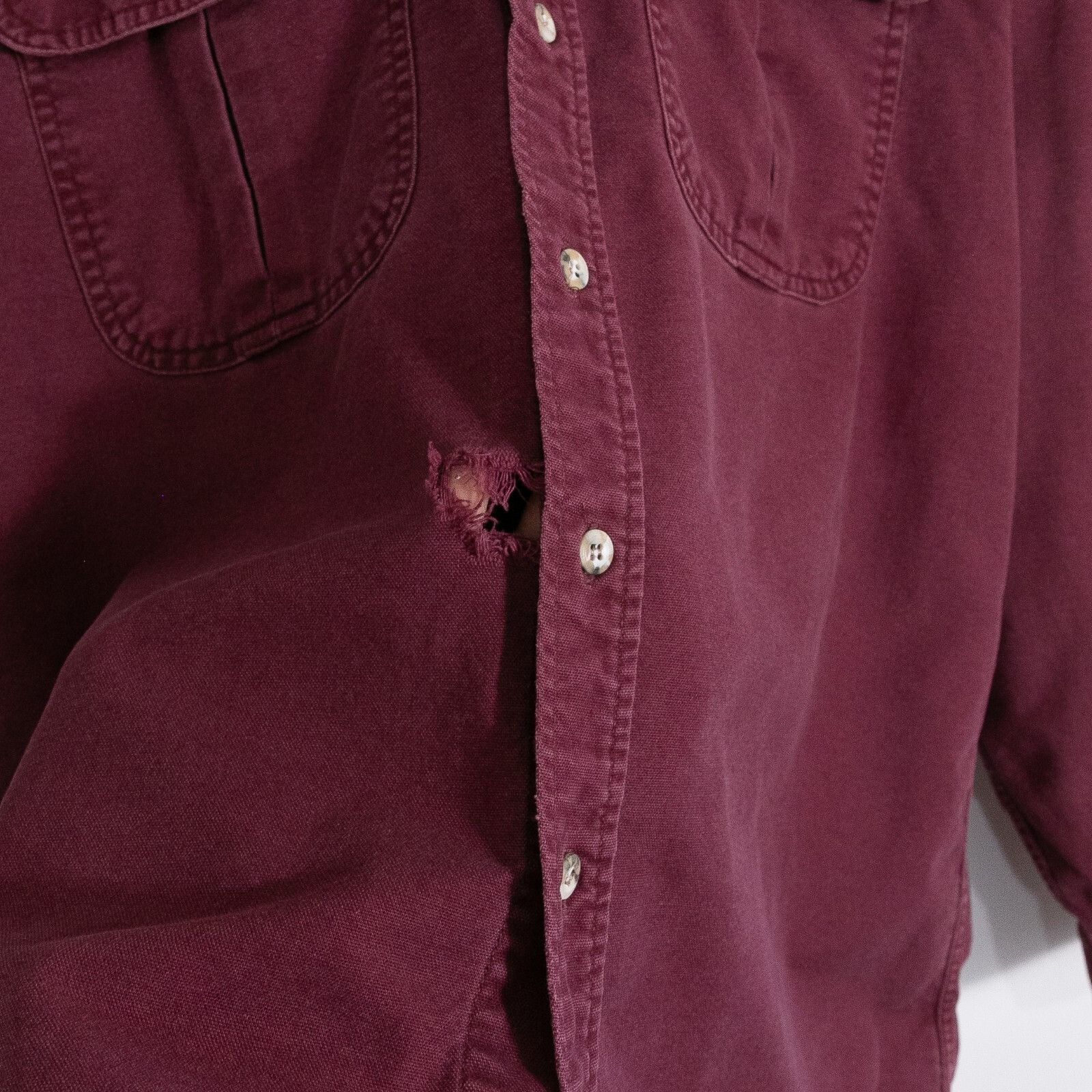 Vintage Vintage St Johns Bay Chamois Button Up Mens Large Tall Size US XL / EU 56 / 4 - 3 Thumbnail