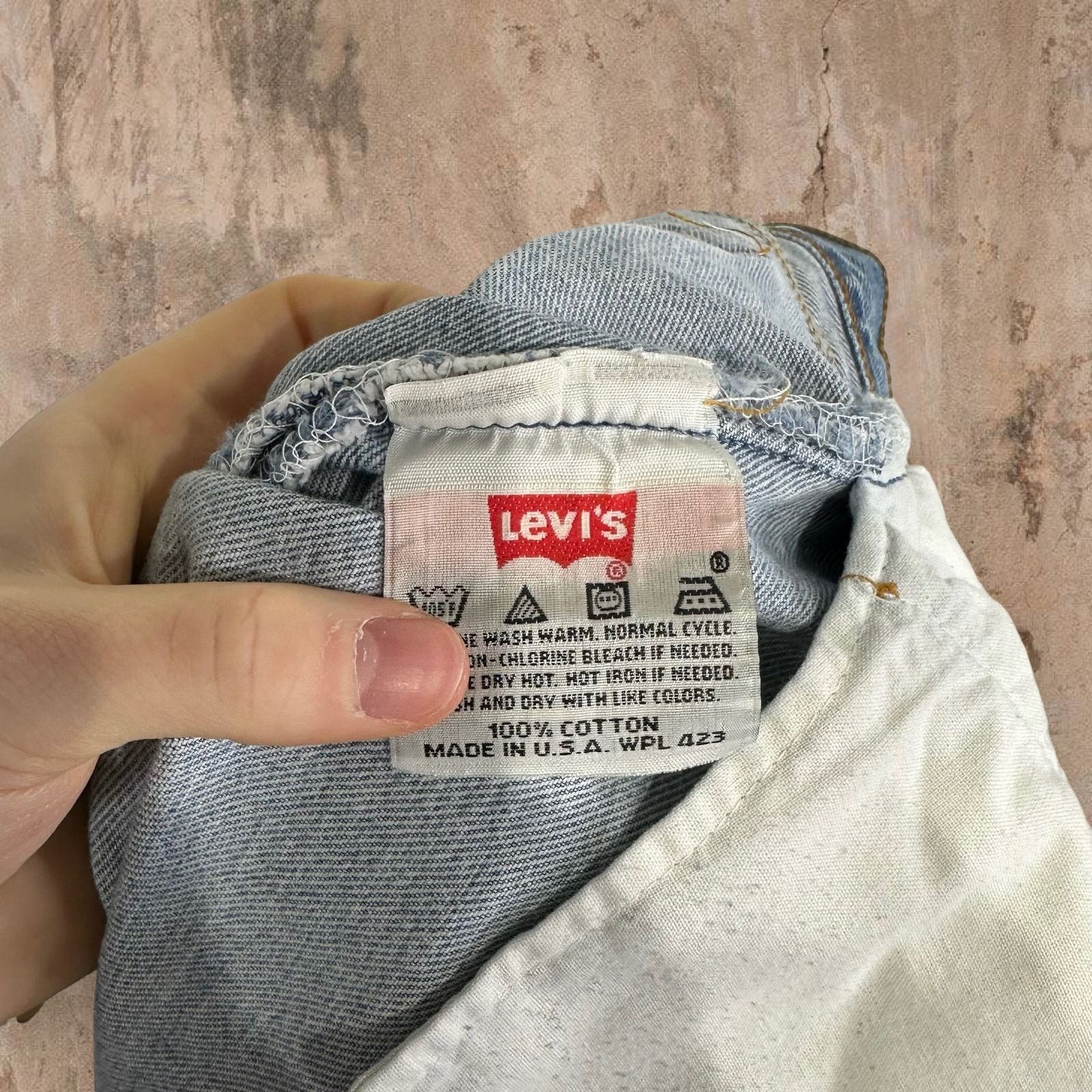 Levi's Vintage 90s Levis Jeans 34x30 Regular Straight Light Wash Size US 34 / EU 50 - 7 Thumbnail