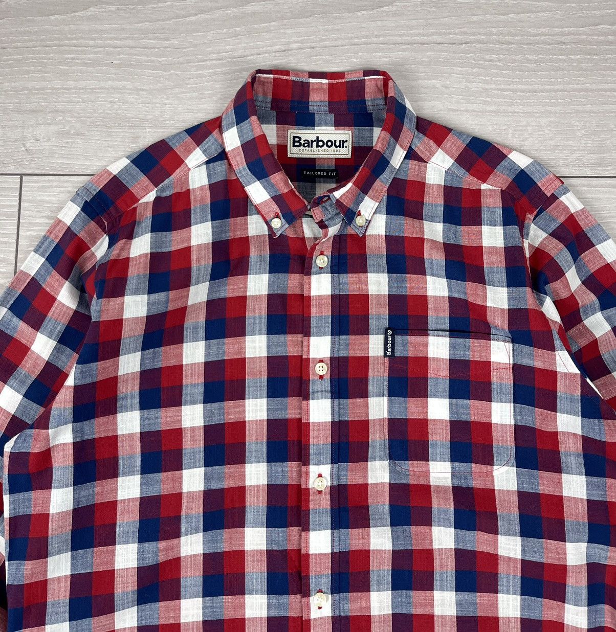 Barbour Barbour Gingham 25 Tailored Oxford Checkered Shirt Size US M / EU 48-50 / 2 - 5 Thumbnail