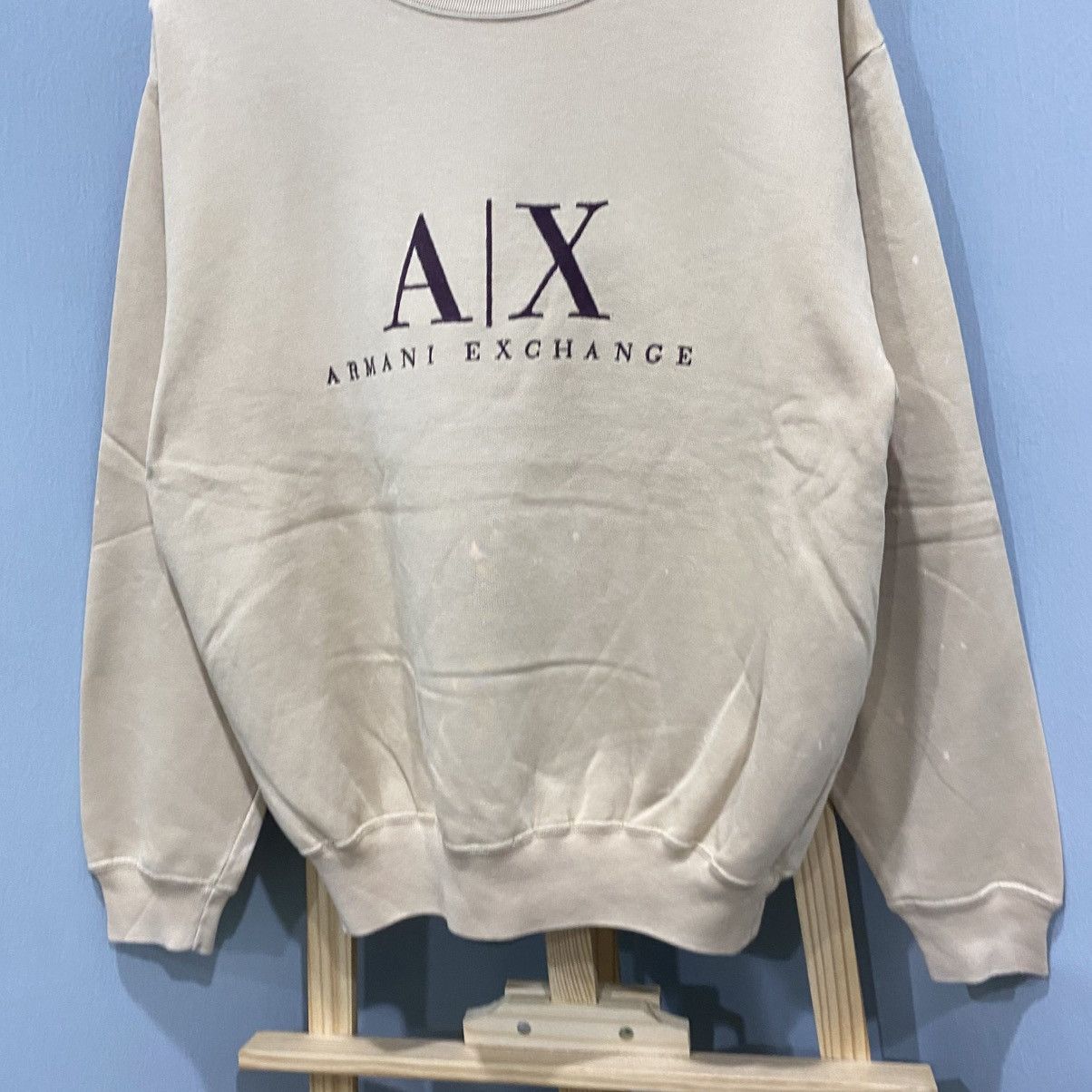 Armani Exchange Vintage Armani Exchange BigLogo Spellout Crewneck Sweatshirt Size US L / EU 52-54 / 3 - 4 Thumbnail