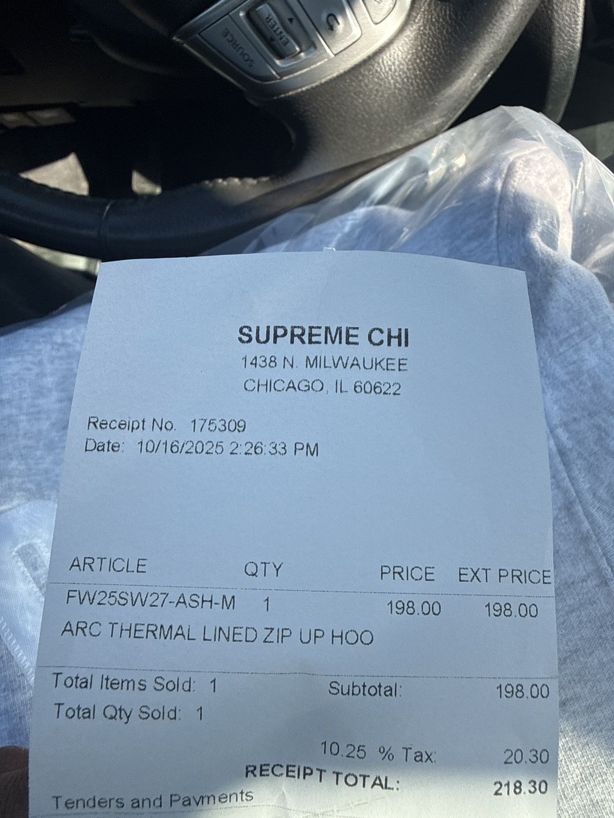 Supreme SUPREME ARC THERMAL LINED ZIP UP HOODED SWEATSHIRT Size US M / EU 48-50 / 2 - 6 Thumbnail