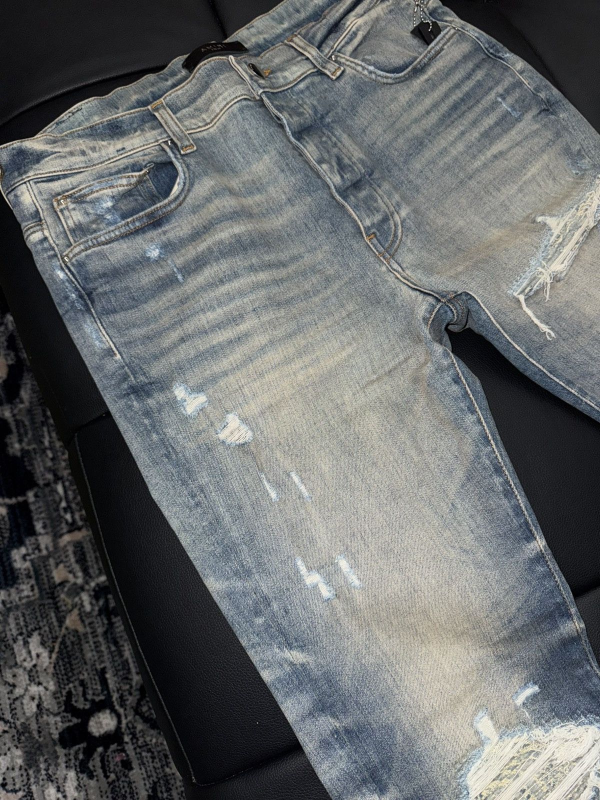 Amiri Amiri bandana denim patch mx1 jeans Size US 34 / EU 50 - 5 Thumbnail