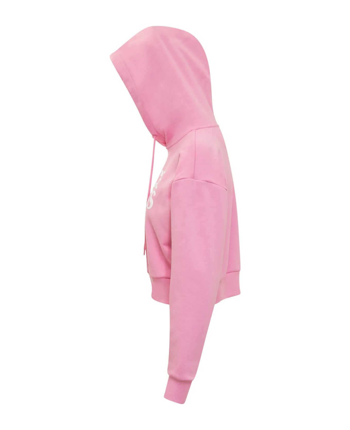 Versace o1y0226 Logo Hoodie in Pink/White Size M / US 6-8 / IT 42-44 - 3 Thumbnail