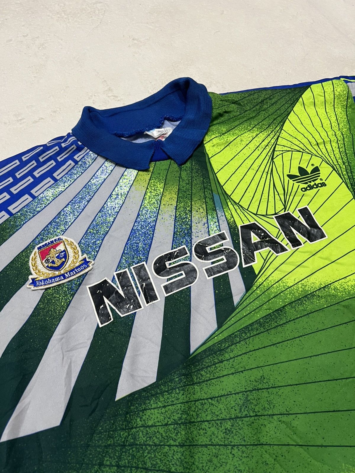 Adidas Yokohama Marinos 1992 Adidas Goalkeeper Jersey Size US L / EU 52-54 / 3 - 3 Thumbnail