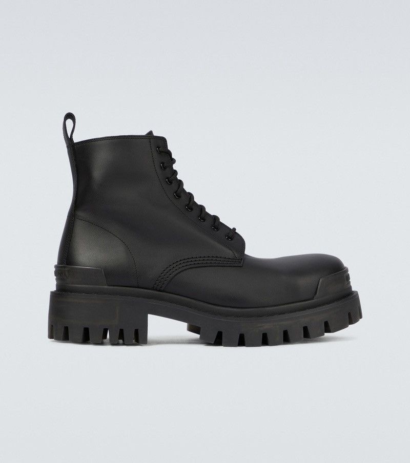 Balenciaga Leather Strike Boots Size US 8 / IT 38 - 1 Thumbnail