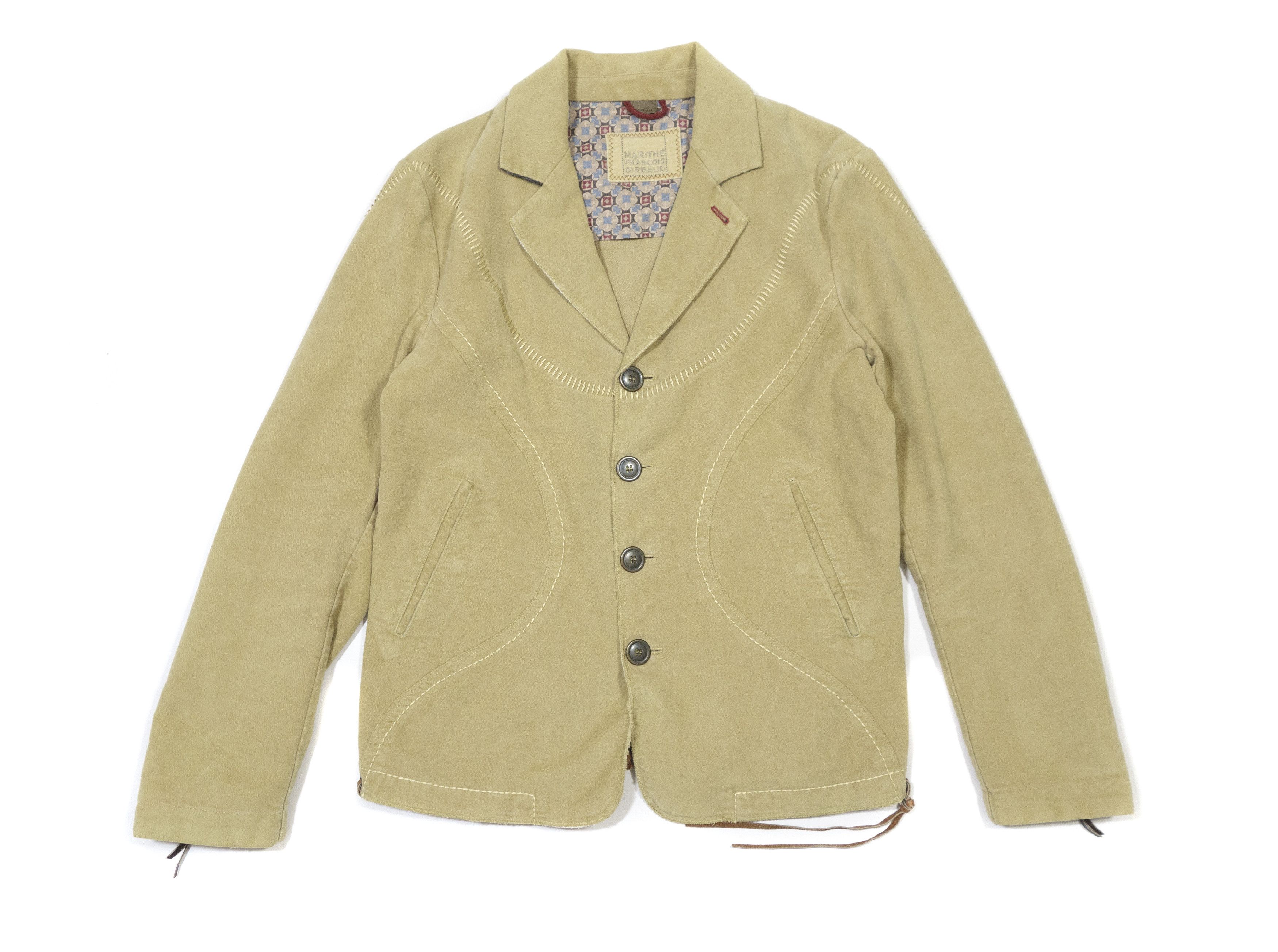 Marithe + Francois Girbaud 00S Soft Laced Blazer Vintage Size US M / EU 48-50 / 2 - 1 Thumbnail