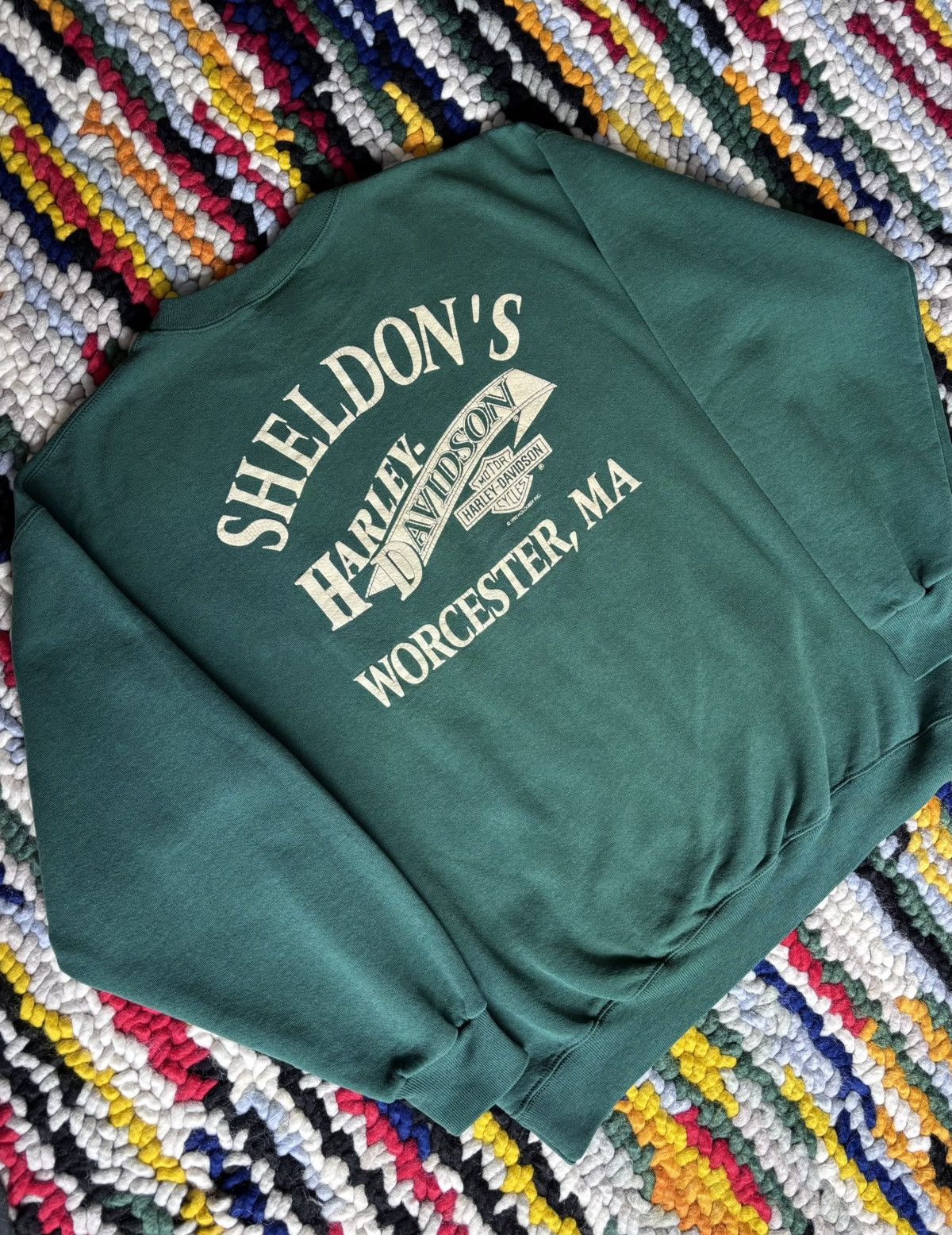 Harley Davidson × Vintage Vintage Harley Davidson Crewneck “Rules” Size US L / EU 52-54 / 3 - 5 Thumbnail
