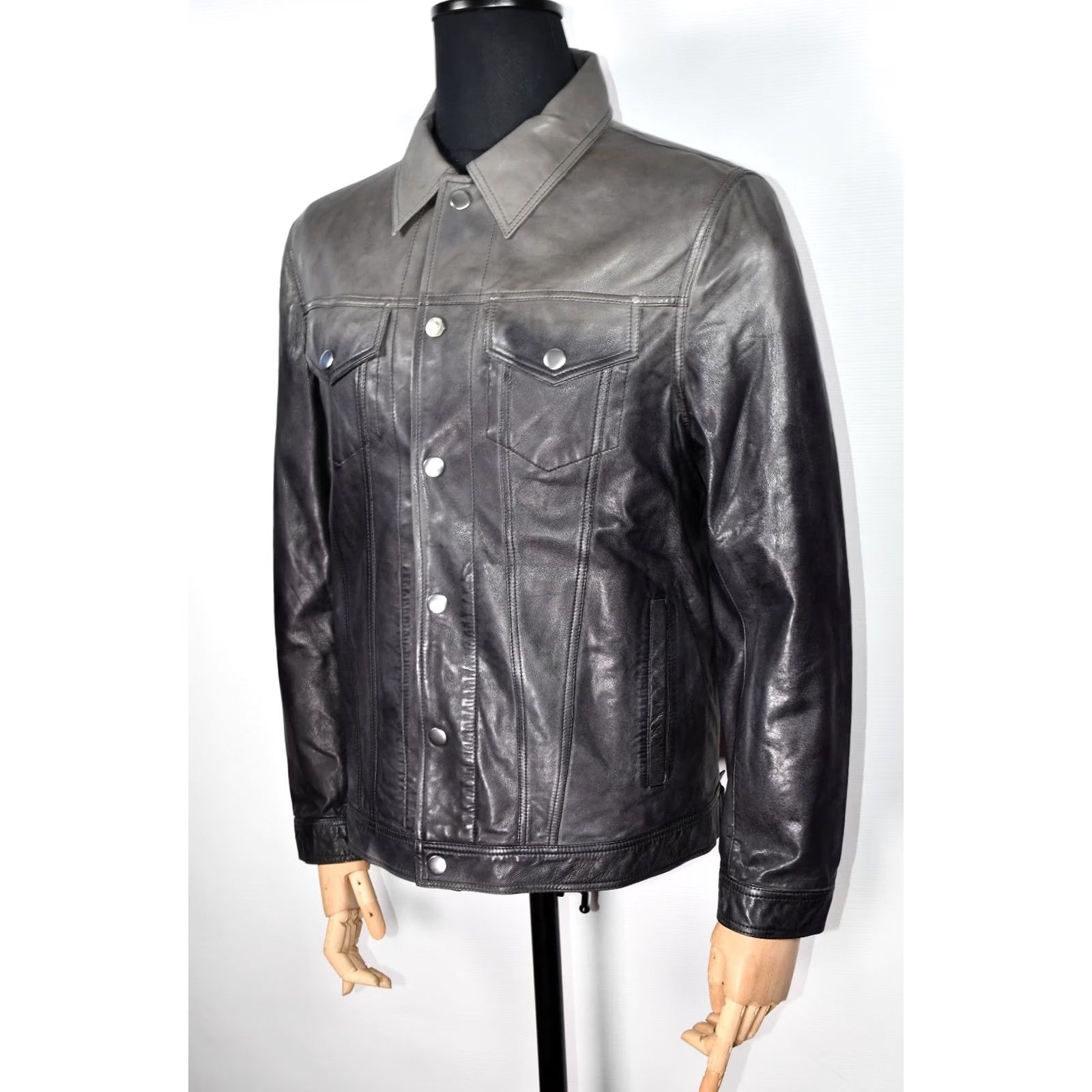 Diesel Diesel L-Nhill Sheepskin Jacket Mens M Leather Multicolor Biker Warm Winter Fall Spring 100% Leather New Casual Coat Shirt/Coat Size US M / EU 48-50 / 2 - 5 Thumbnail