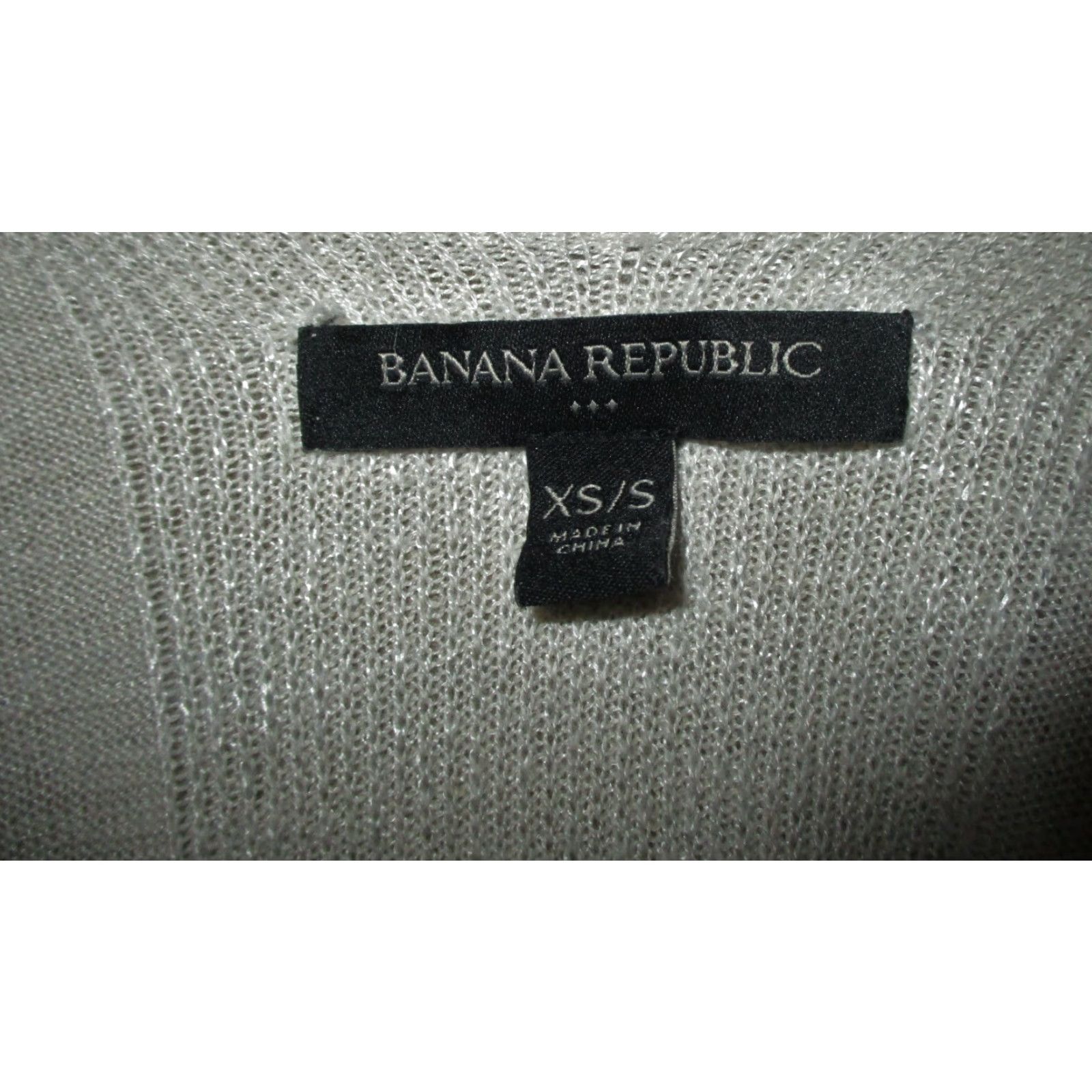 Banana Republic Banana Republic Cardigan Sweater Women XS/S Beige Ramie Viscose Lightweight Knit Short Sleeve Wrap All Seasons Size XS / US 0-2 / IT 36-38 - 6 Thumbnail