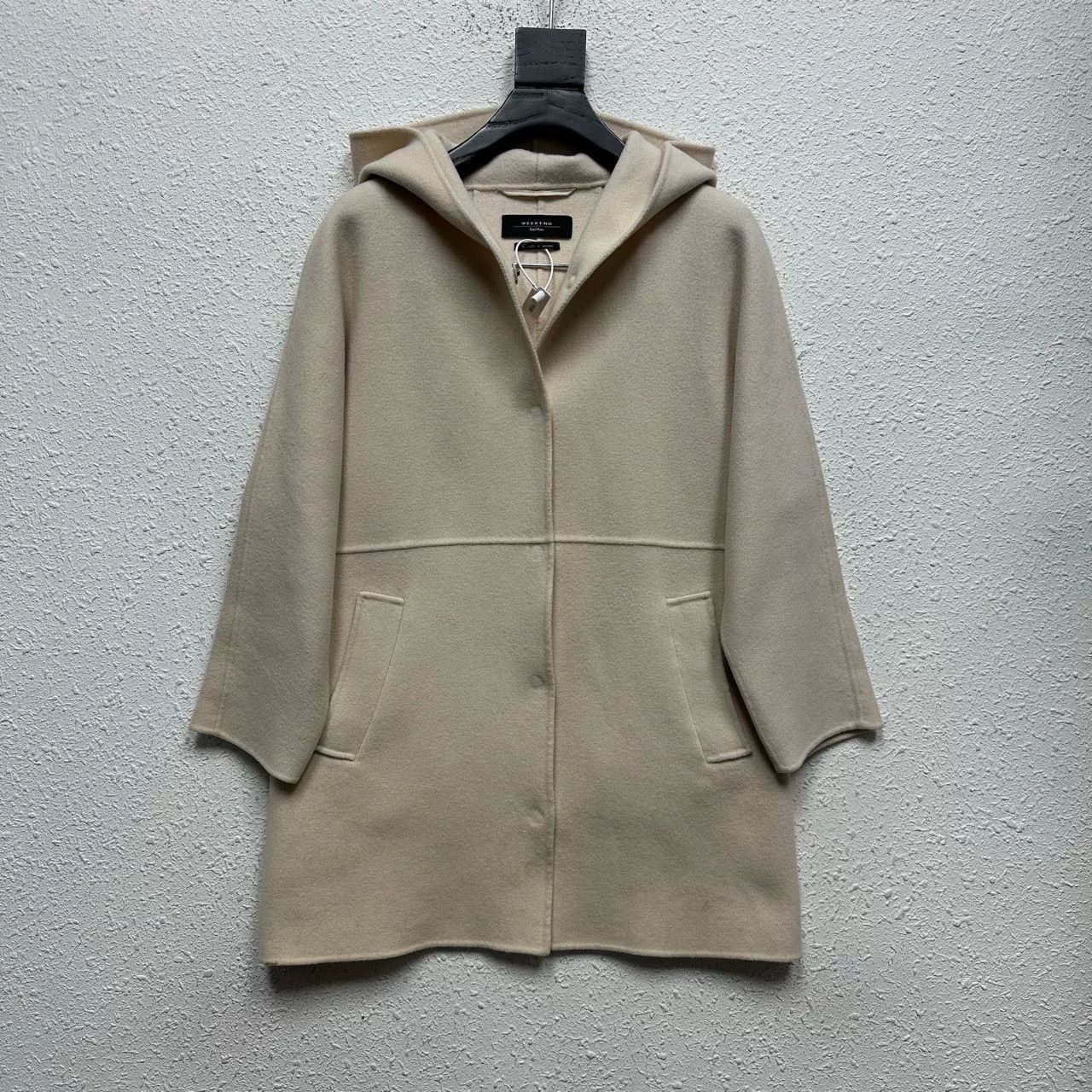 Max Mara MAXMARA Beige Double-Faced Cashmere Coat Size XS / US 0-2 / IT 36-38 - 1 Thumbnail