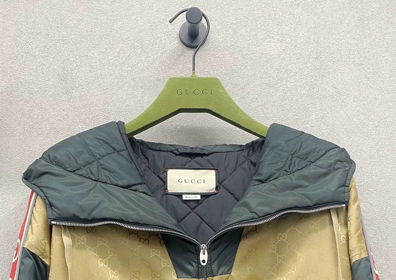 Gucci Gucci Green retro GG caccard color block jacket 2502-Nextar Size US S / EU 44-46 / 1 - 4 Thumbnail
