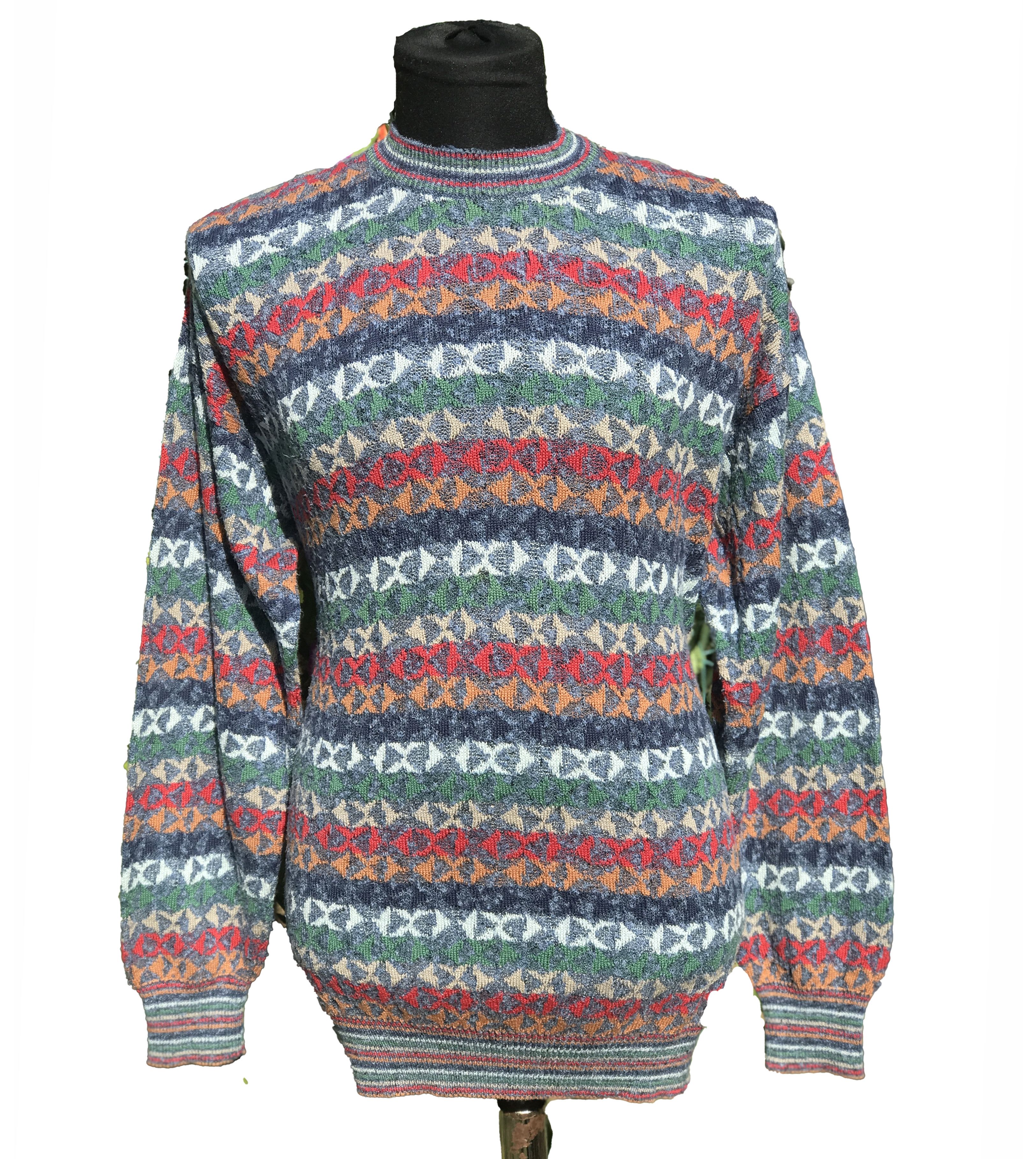 Missoni EXAMPLE By MISSONI Knit Pullover Retro Sweater Size L 52 54 Size US L / EU 52-54 / 3 - 3 Thumbnail