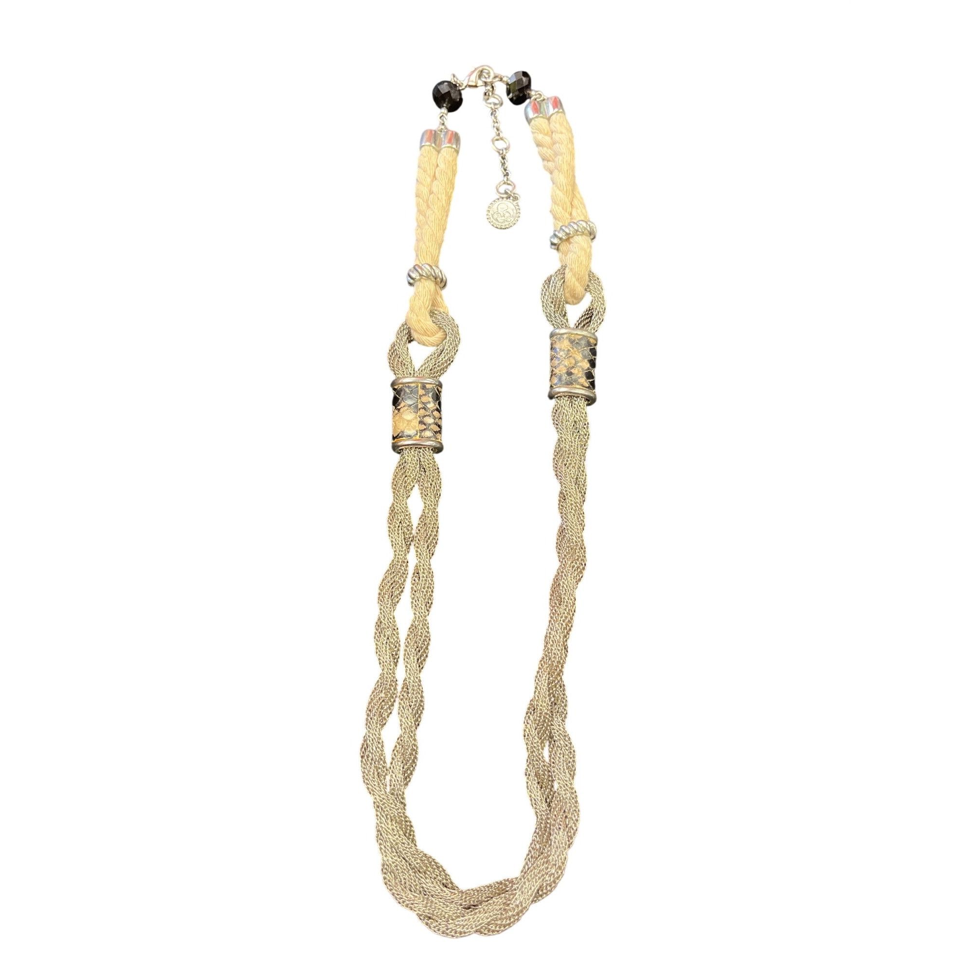 Brighton JB Brighton braided rope silver mesh statement necklace SKU Size ONE SIZE - 9 Thumbnail