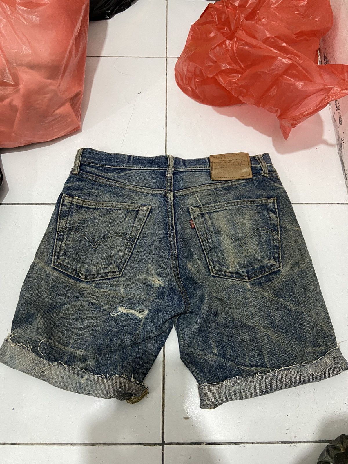 Levi's Thrashed Burried Vintage Levi’s 501XX 90s Big E Selvedge Size US 31 - 6 Thumbnail