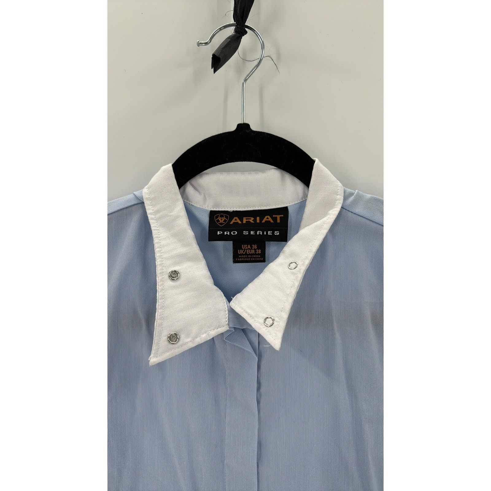 Ariat Ariat Pro Series Blue Equestrian Riding Snap Button Shirt Size M / US 6-8 / IT 42-44 - 3 Thumbnail