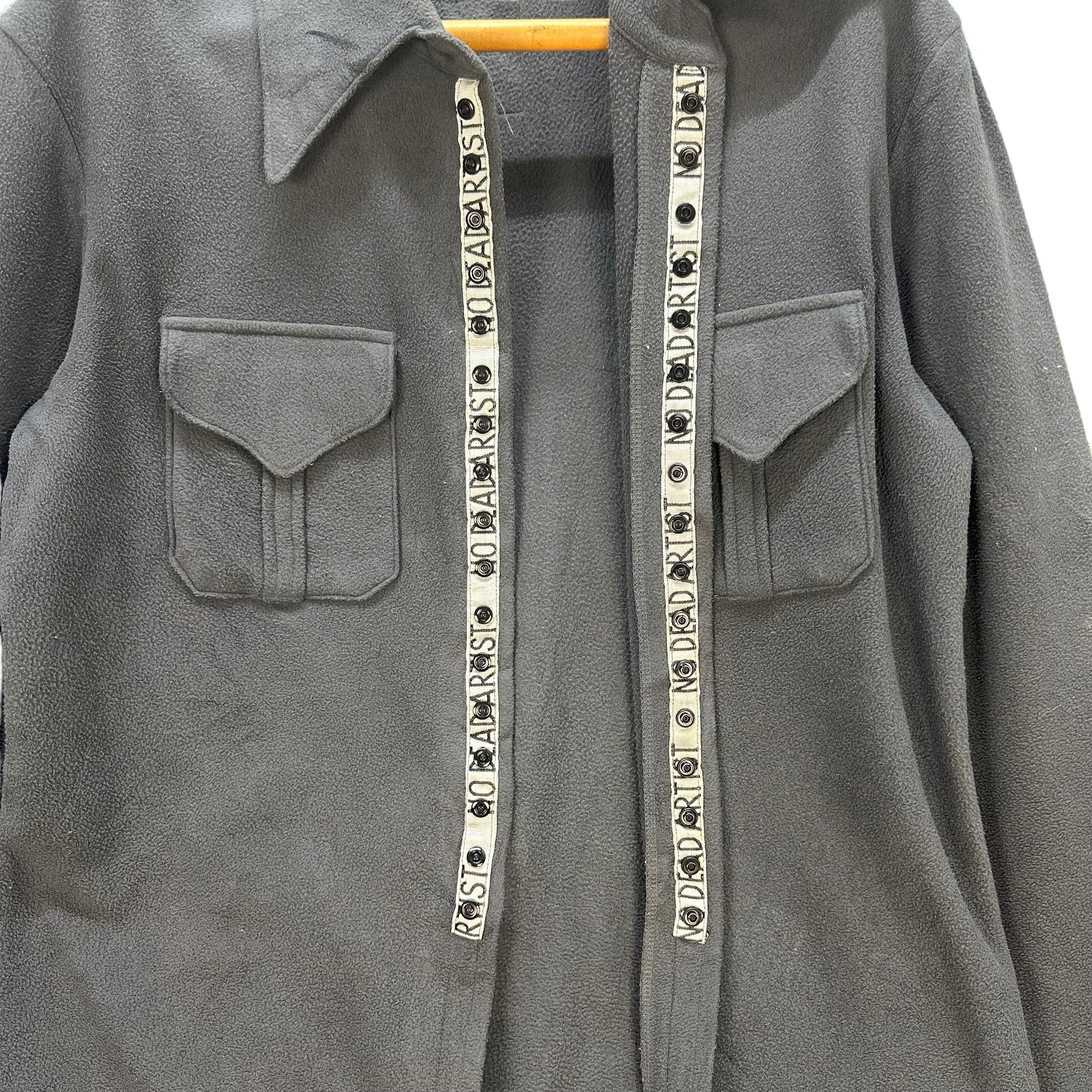 Japanese Brand NO DEAD ARTIST SNAP BUTTON FLEECE JACKET #8525-013 Size US S / EU 44-46 / 1 - 6 Thumbnail