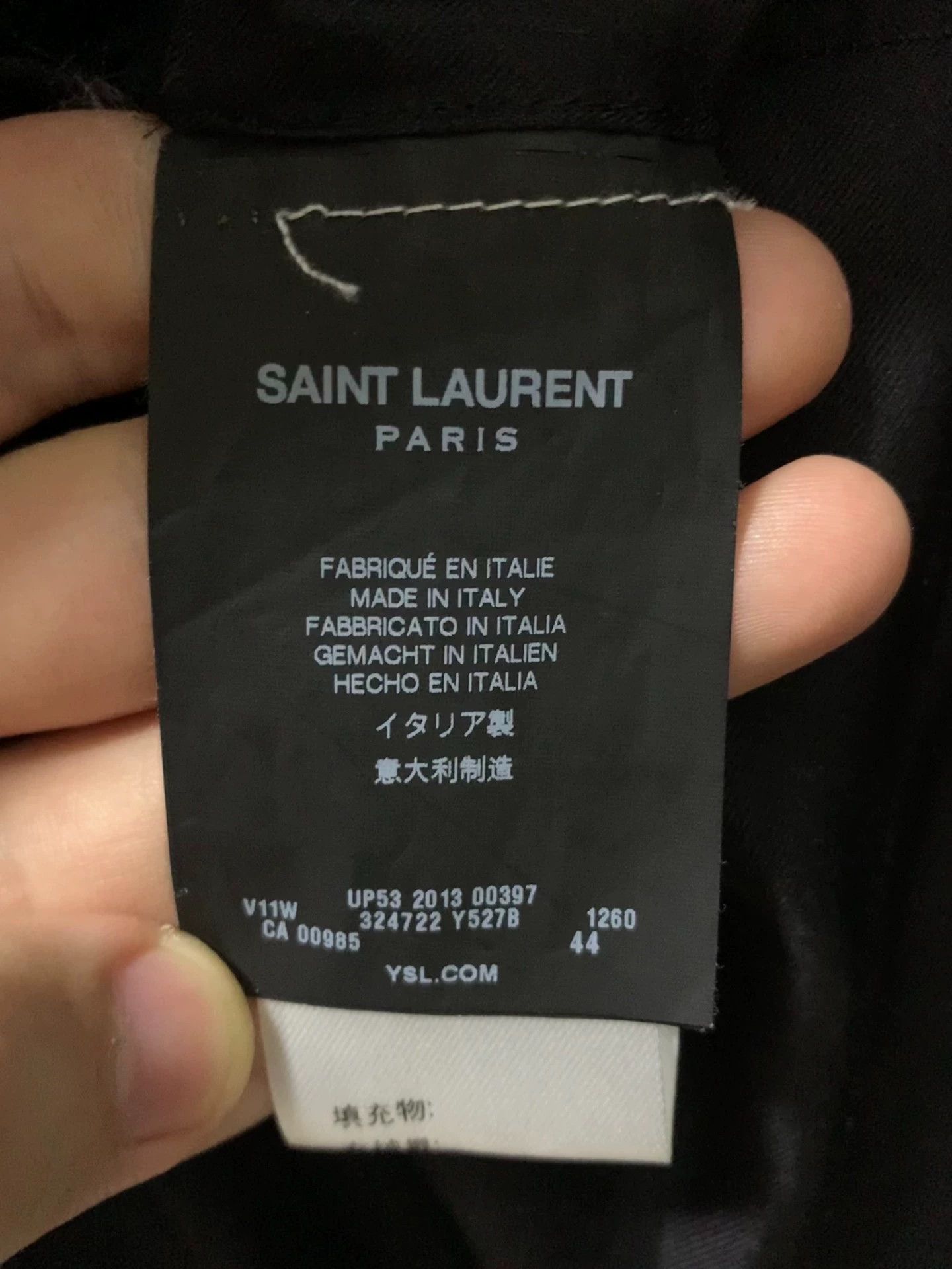 Saint Laurent Paris Saint Laurent SLP 13FW 3-btn stripe blazer 44 MINT Size 44R - 4 Thumbnail