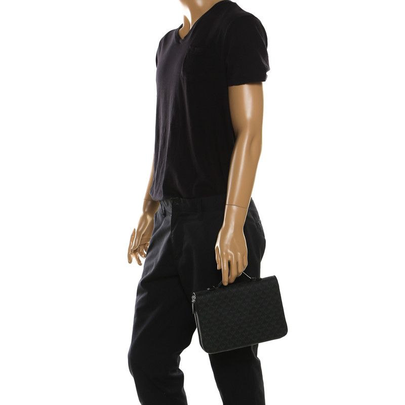 Emporio Armani EMPORIO ARMANI ALL OVER EMBOSSED LOGO LEATHER ORGANIZER Size ONE SIZE - 6 Thumbnail
