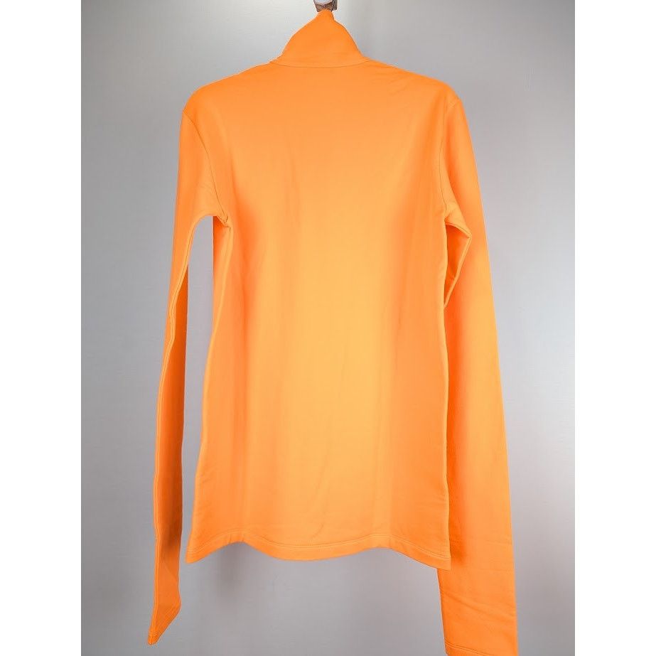 Balmain o1rshd1 Quarter Zip Felpa Shirt in Orange Size US M / EU 48-50 / 2 - 14 Thumbnail
