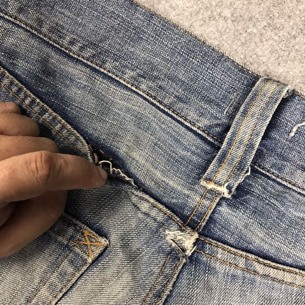 Japanese Brand DISTRESSED JEANS SOUK DENIM PANTS Size US 30 / EU 46 - 14 Thumbnail