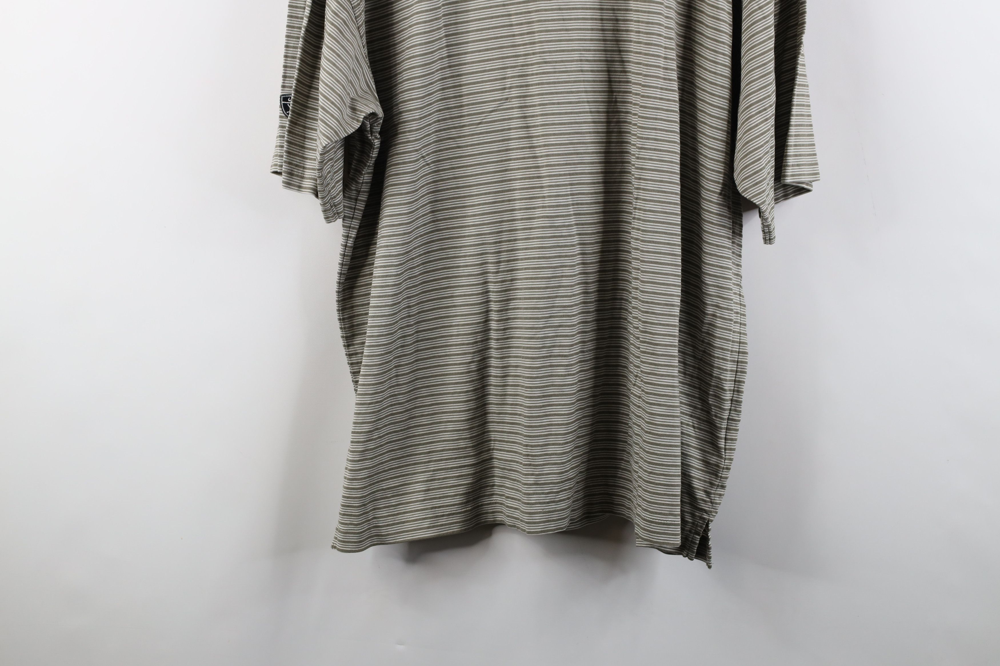 Nike × Vintage Vintage Nike Golf Scott Mini Swoosh Striped Polo Shirt Green Size US XXL / EU 58 / 5 - 13 Thumbnail