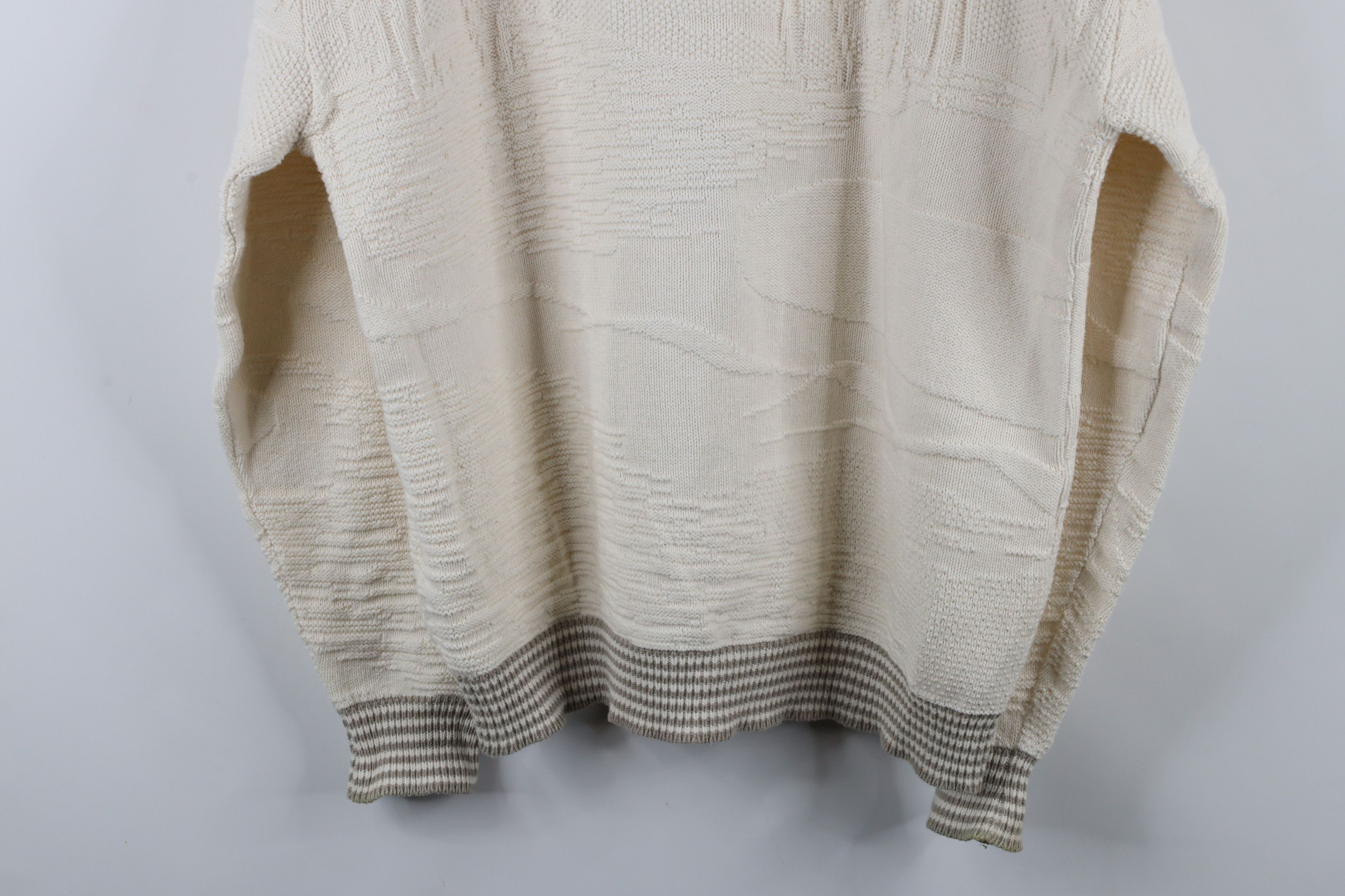 Vintage Vintage 90s Streetwear Over Print Cotton Knit Sweater USA Size US M / EU 48-50 / 2 - 10 Thumbnail