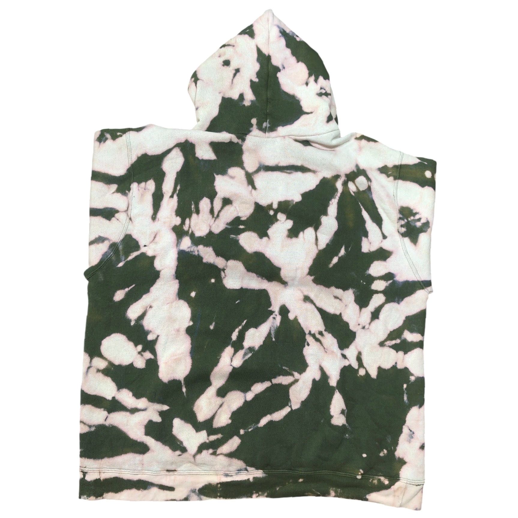 Nike VINTAGE Nike Hoodie Men XL Green Tie Dye Swoosh 90s Center Pullover Sweatshirt with Pockets Size US XL / EU 56 / 4 - 3 Thumbnail
