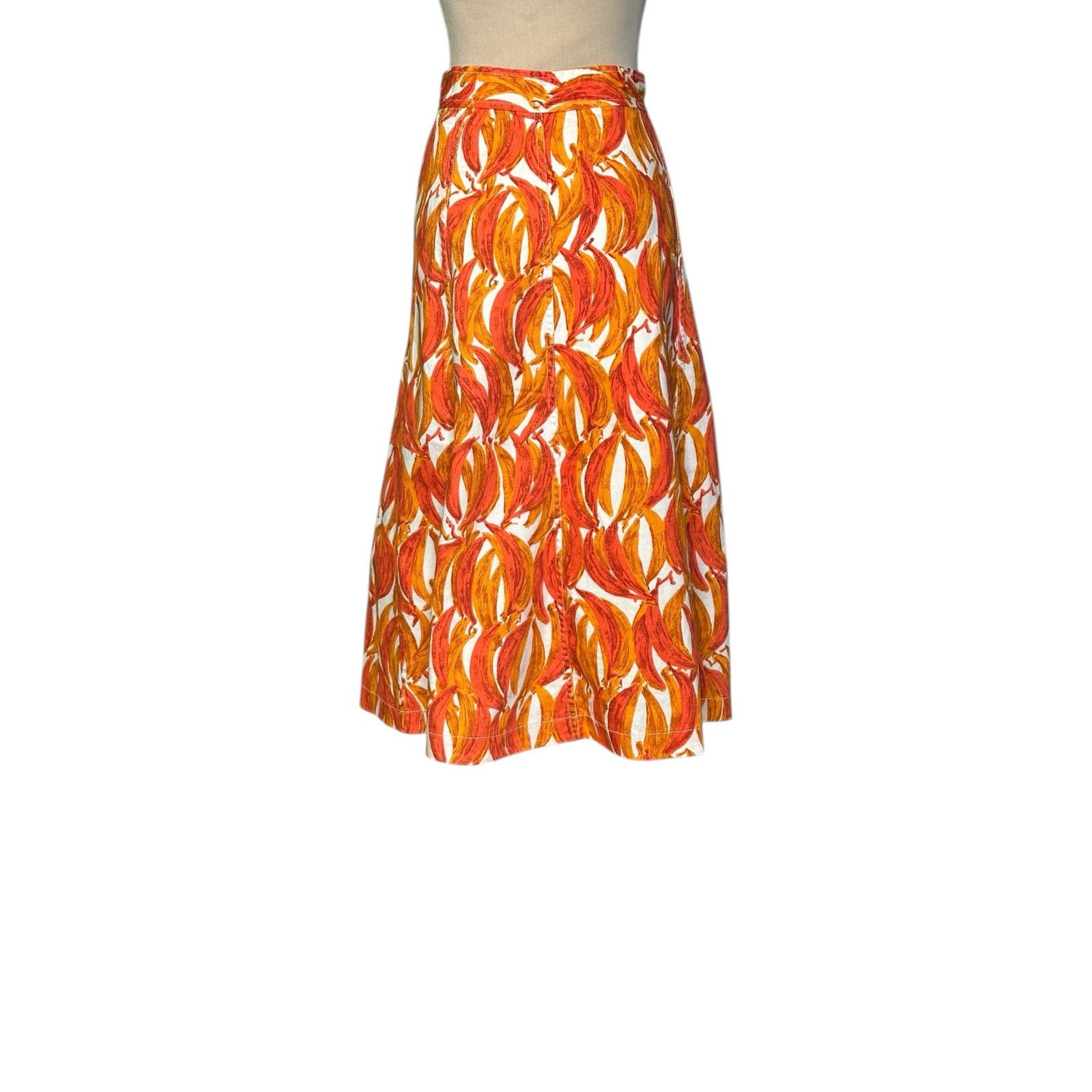 Anthropologie Anthropolgie Maeve Banana Grove Denim midi Skirt Size 12 Size 34" / US 12 / IT 48 - 9 Thumbnail