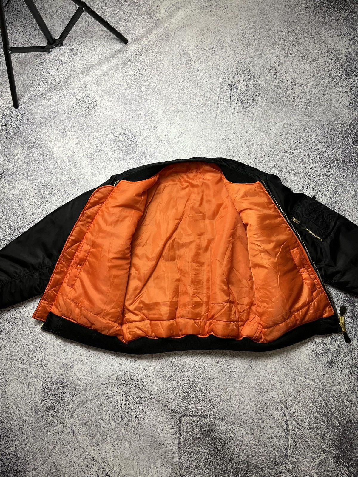 Vintage Vintage Black Reversible Bomber Jacket MA1 Size US XL / EU 56 / 4 - 14 Thumbnail