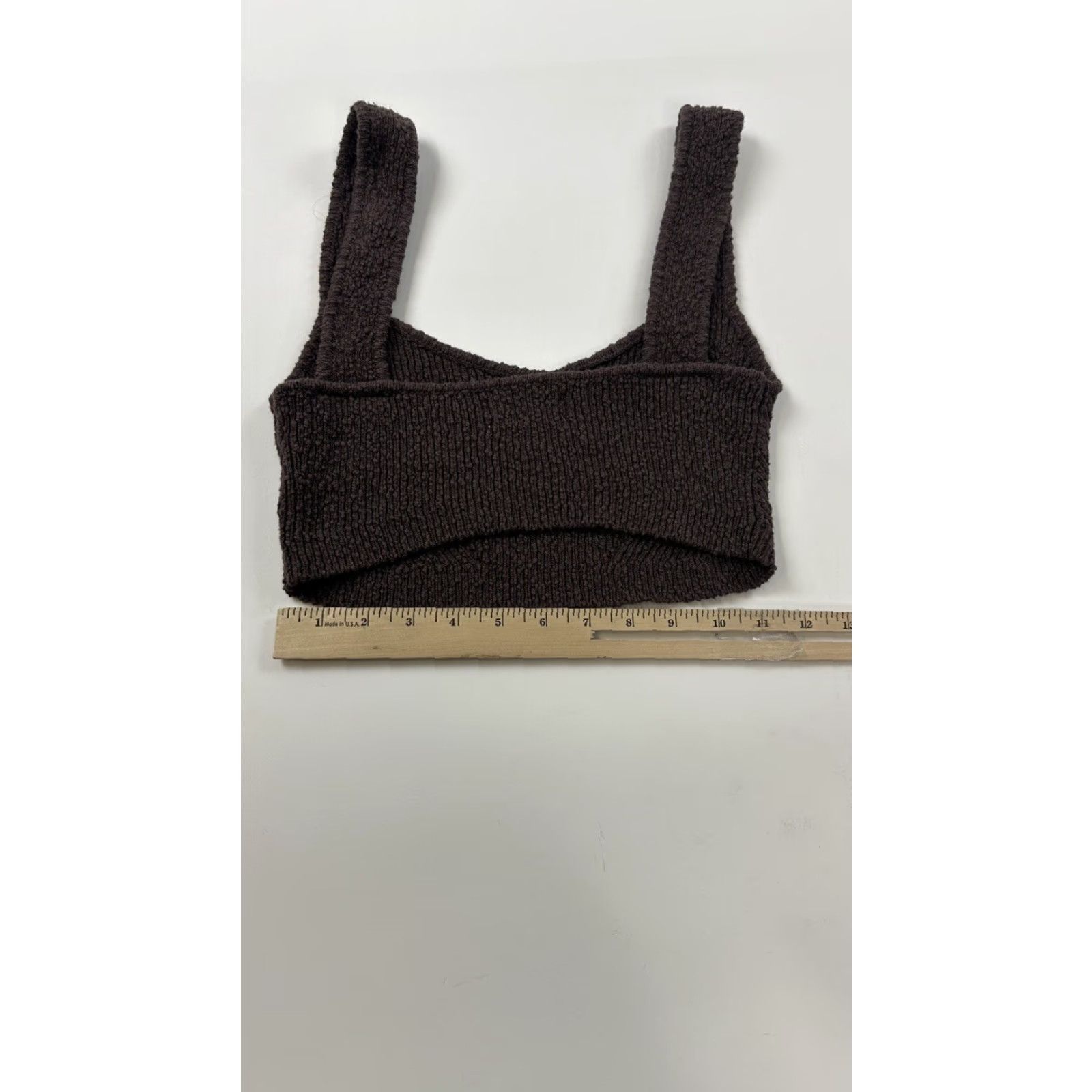Urban Outfitters Urban Outfitters Crop Top Women’s Medium Brown Knit Bralette Crop Top M Brown Knit Cropped Tank Shirt Womens M Brown Urban Outfitters Size M / US 6-8 / IT 42-44 - 8 Thumbnail