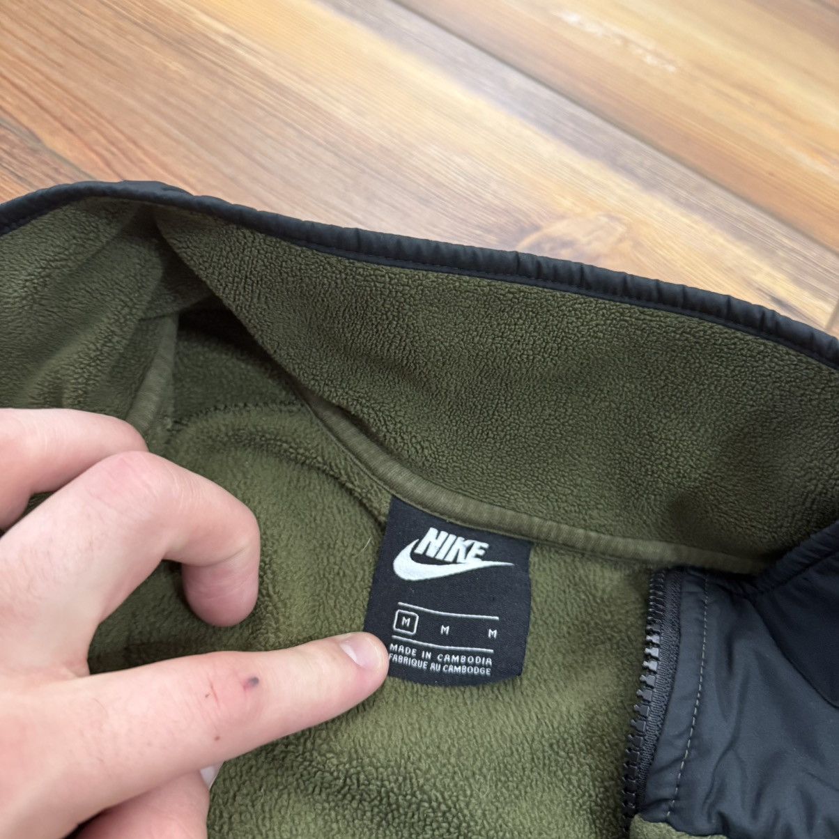 Nike Green Nike Quarter Zip Pullover Club Fleece Jacket Size US M / EU 48-50 / 2 - 3 Thumbnail