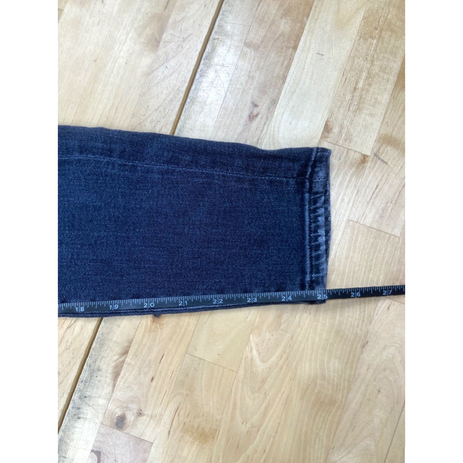 7 For All Mankind VINTAGE 7 For All Mankind Josefina Jeans Womens Slim Skinny Black 25 Denim Dark Casual Size 42" / US 20 - 6 Thumbnail